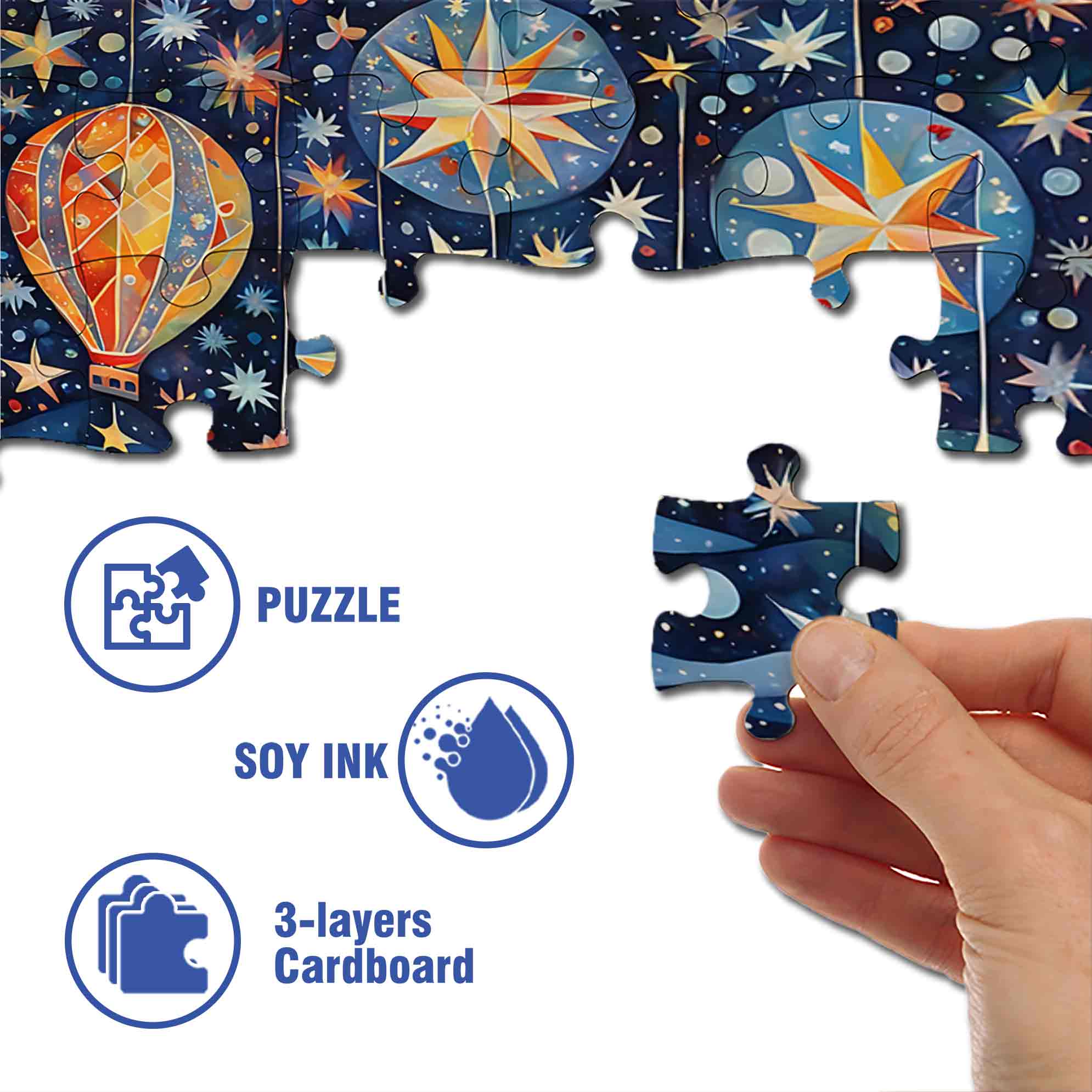 BEAR 500pcs/1000pcs Jigsaw Puzzle, Scratch-Resistant, Paper Material, Interactive Family Game & Brain-Boosting DIY Decor, Perfect for Halloween, Christmas & New Year Gifts, Family Puzzle Game