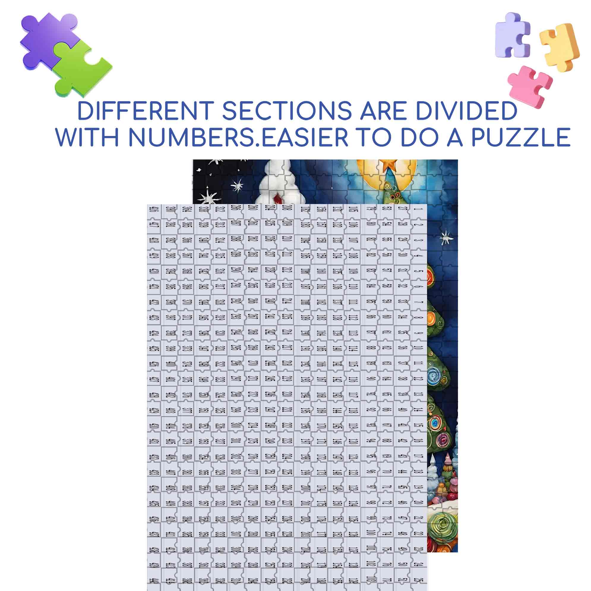 Christmas House 500pcs/1000pcs Jigsaw Puzzle, Scratch-Resistant, Paper Material, Interactive Family Game & Brain-Boosting DIY Decor, Perfect for Halloween, Christmas & New Year Gifts, Family Puzzle Game