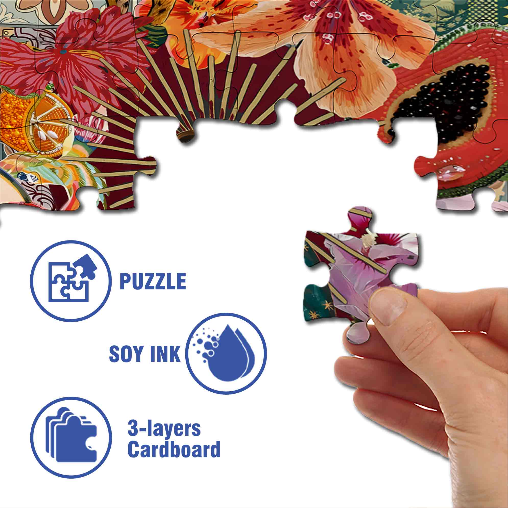 Maria 500pcs/1000pcs Jigsaw Puzzle, Scratch-Resistant, Paper Material, Interactive Family Game & Brain-Boosting DIY Decor, Perfect for Halloween, Christmas & New Year Gifts, Family Puzzle Game