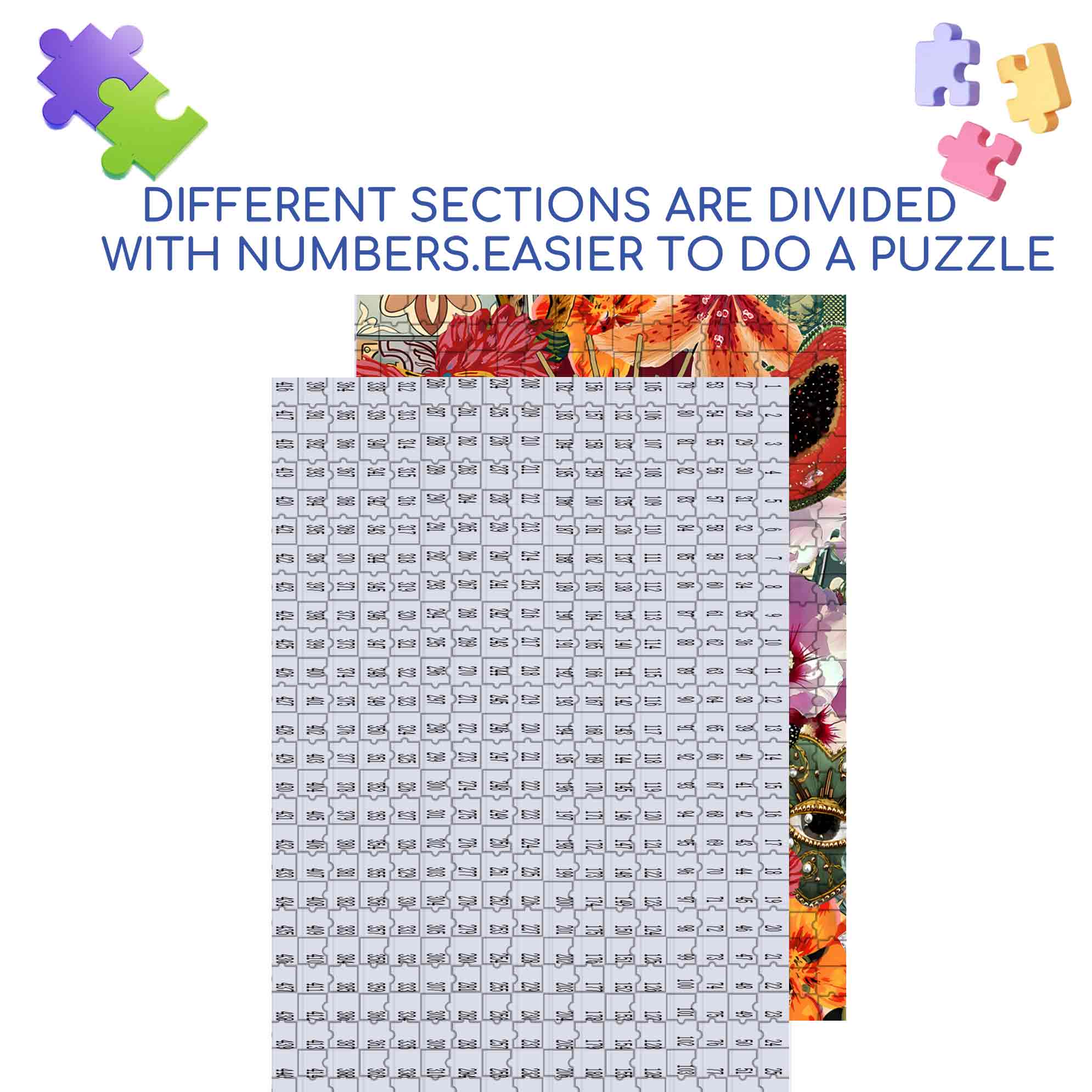 Maria 500pcs/1000pcs Jigsaw Puzzle, Scratch-Resistant, Paper Material, Interactive Family Game & Brain-Boosting DIY Decor, Perfect for Halloween, Christmas & New Year Gifts, Family Puzzle Game