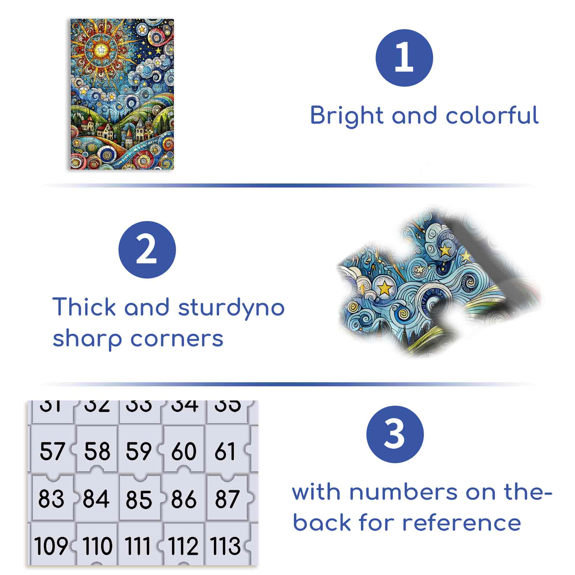 Mosaic Sun 500pcs/1000pcs Jigsaw Puzzle, Scratch-Resistant, Paper Material, Interactive Family Game & Brain-Boosting DIY Decor, Perfect for Halloween, Christmas & New Year Gifts, Family Puzzle Game