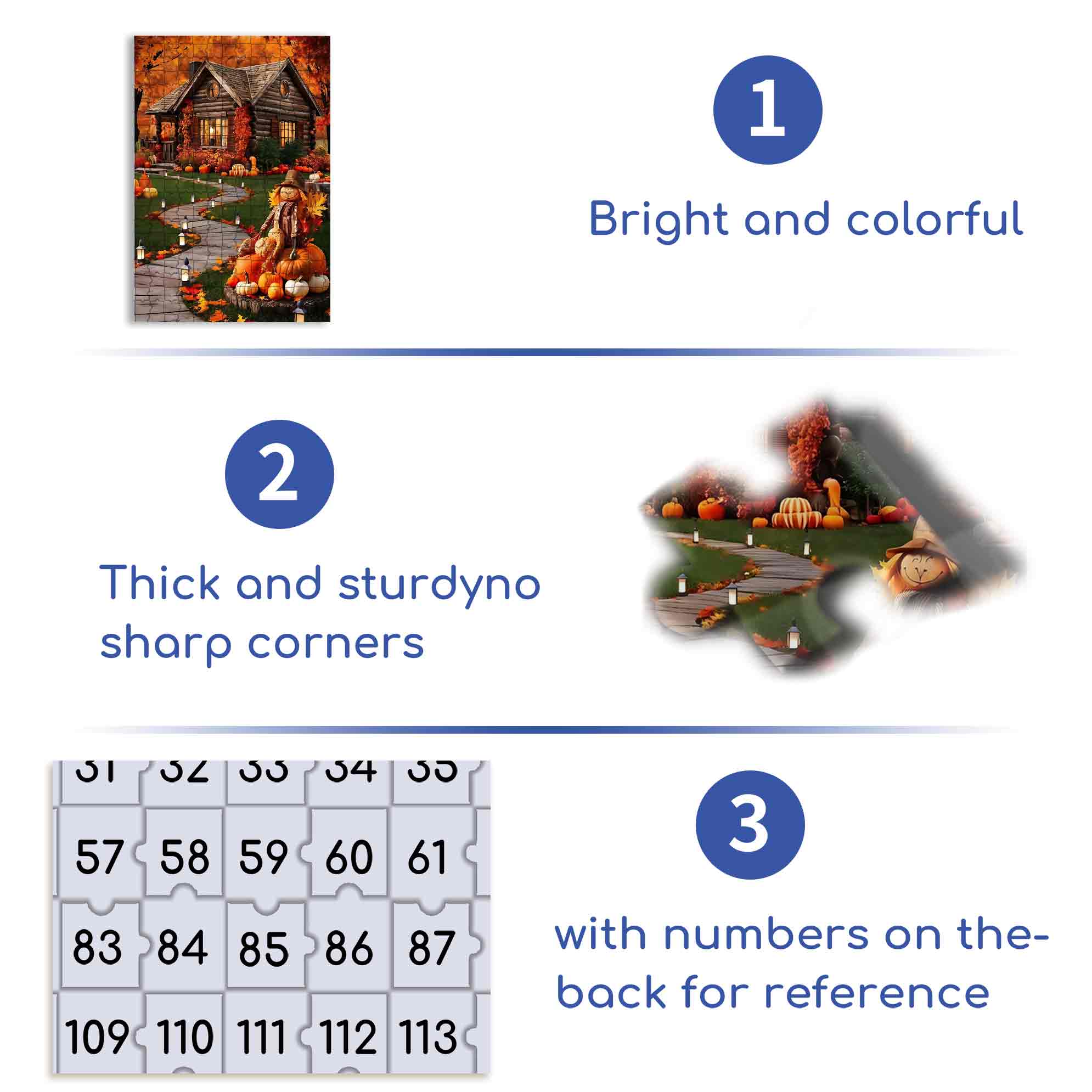 Pumping House 500pcs/1000pcs Jigsaw Puzzle, Scratch-Resistant, Paper Material, Interactive Family Game & Brain-Boosting DIY Decor, Perfect for Halloween, Christmas & New Year Gifts, Family Puzzle Game