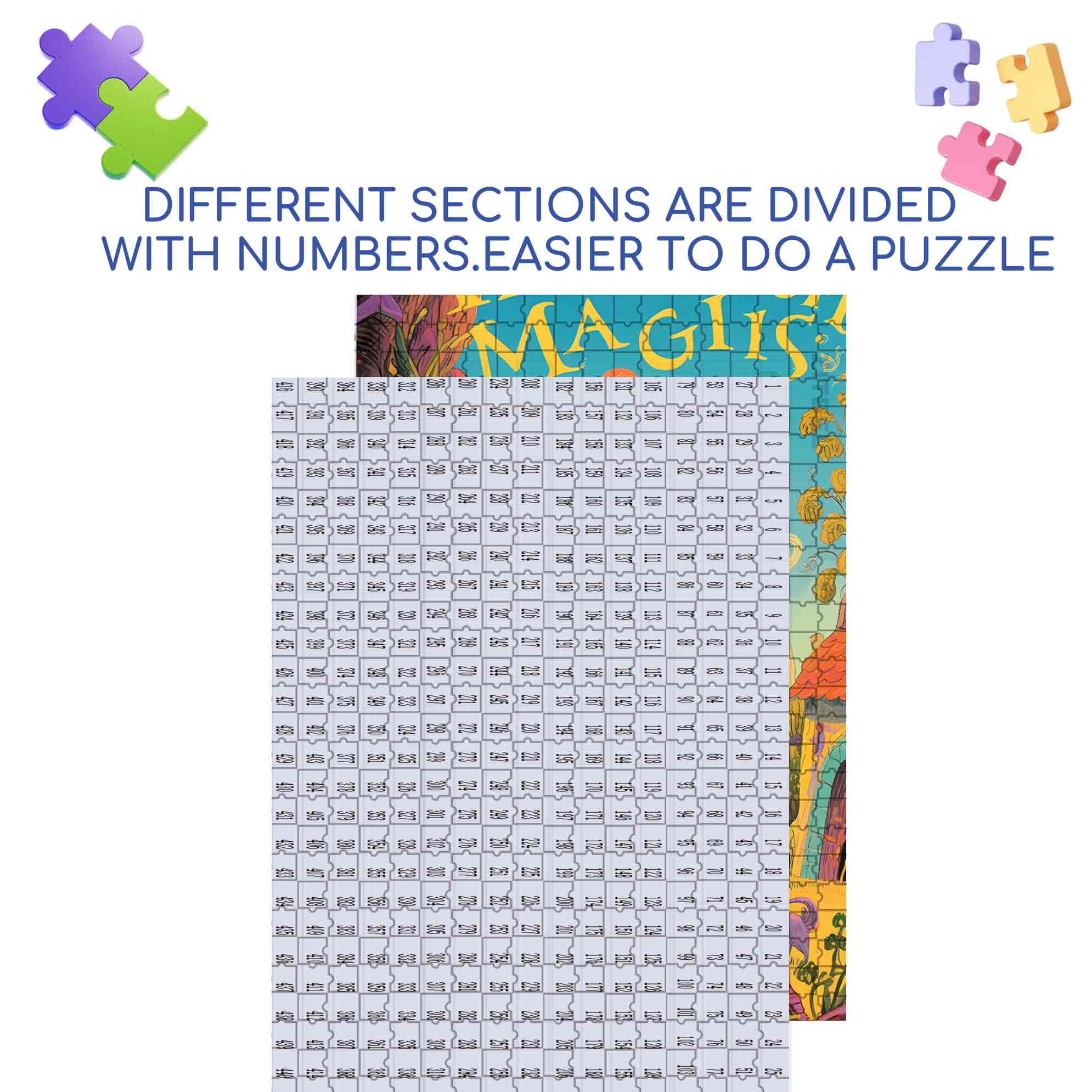 Raymond 500pcs/1000pcs Jigsaw Puzzle, Scratch-Resistant, Paper Material, Interactive Family Game & Brain-Boosting DIY Decor, Perfect for Halloween, Christmas & New Year Gifts, Family Puzzle Game