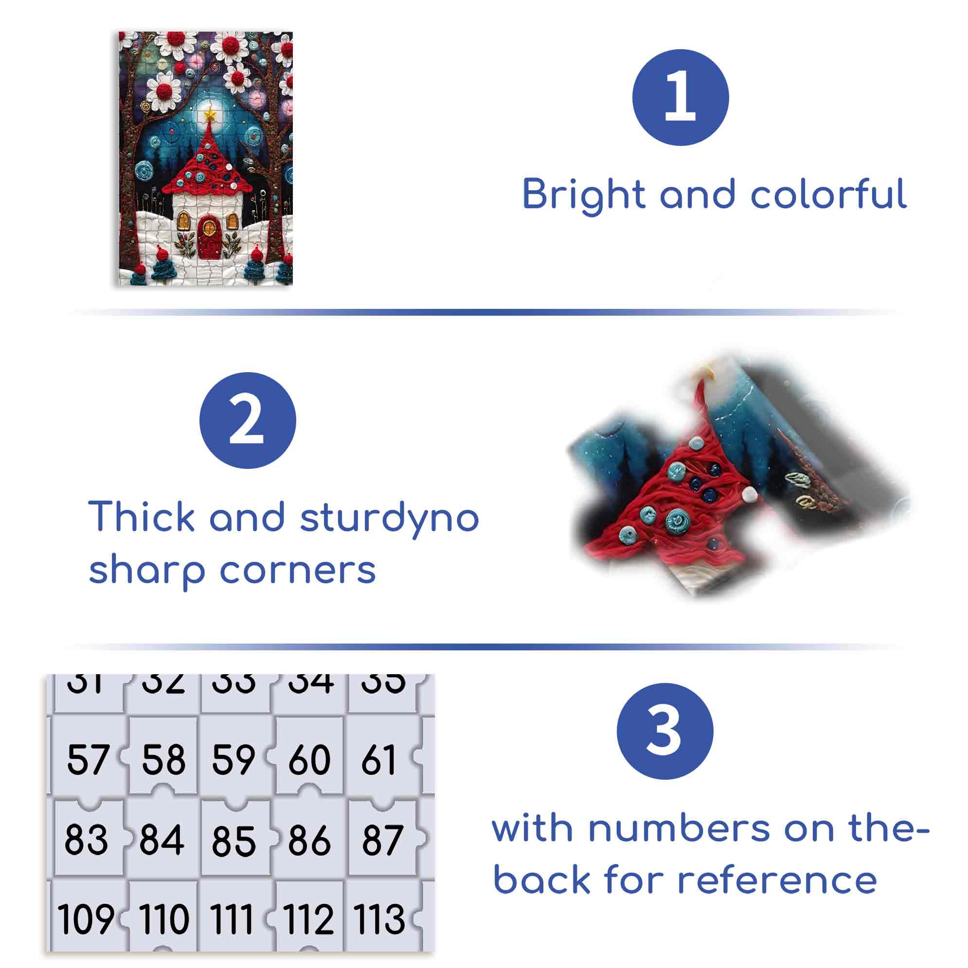 Snow House 500pcs/1000pcs Jigsaw Puzzle, Scratch-Resistant, Paper Material, Interactive Family Game & Brain-Boosting DIY Decor, Perfect for Halloween, Christmas & New Year Gifts, Family Puzzle Game