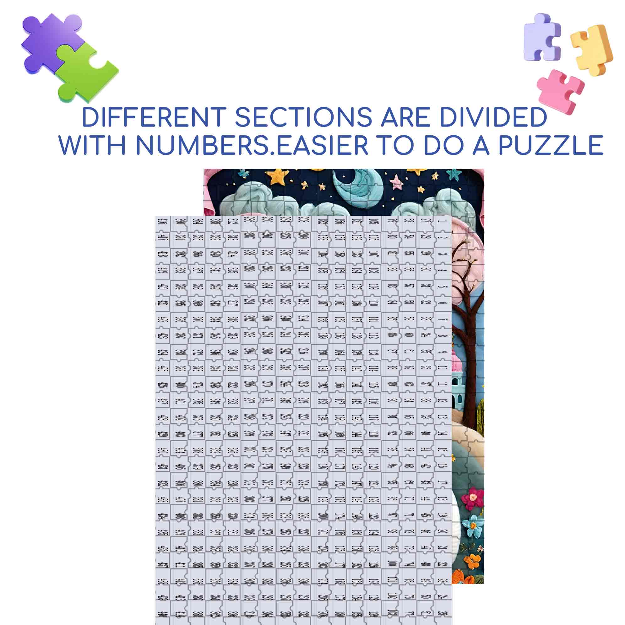 Three White Cats 500pcs/1000pcs Jigsaw Puzzle, Scratch-Resistant, Paper Material, Interactive Family Game & Brain-Boosting DIY Decor, Perfect for Halloween, Christmas & New Year Gifts, Family Puzzle Game
