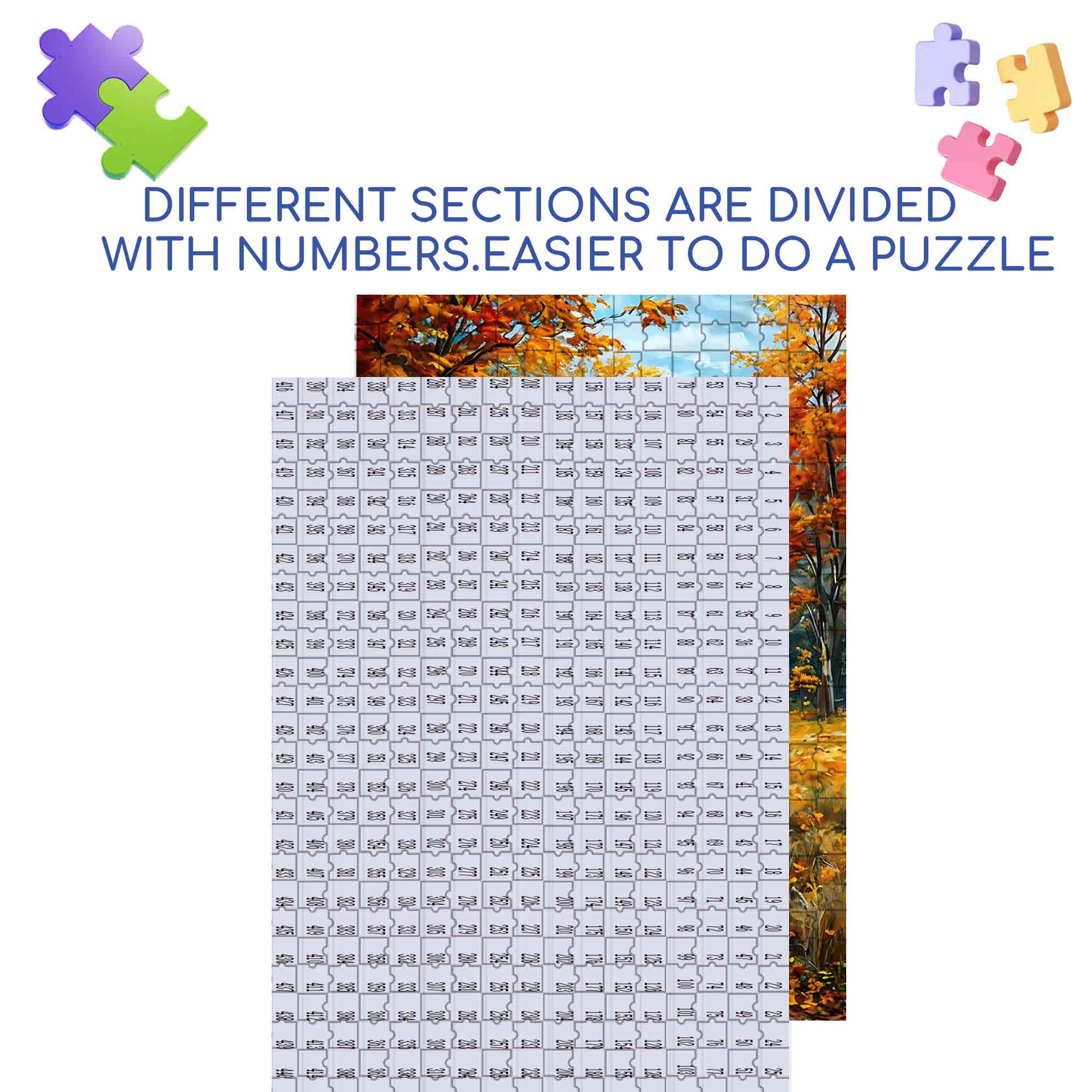 Autumn House 500pcs/1000pcs Jigsaw Puzzle, Scratch-Resistant, Paper Material, Interactive Family Game & Brain-Boosting DIY Decor, Perfect for Halloween, Christmas & New Year Gifts, Family Puzzle Game