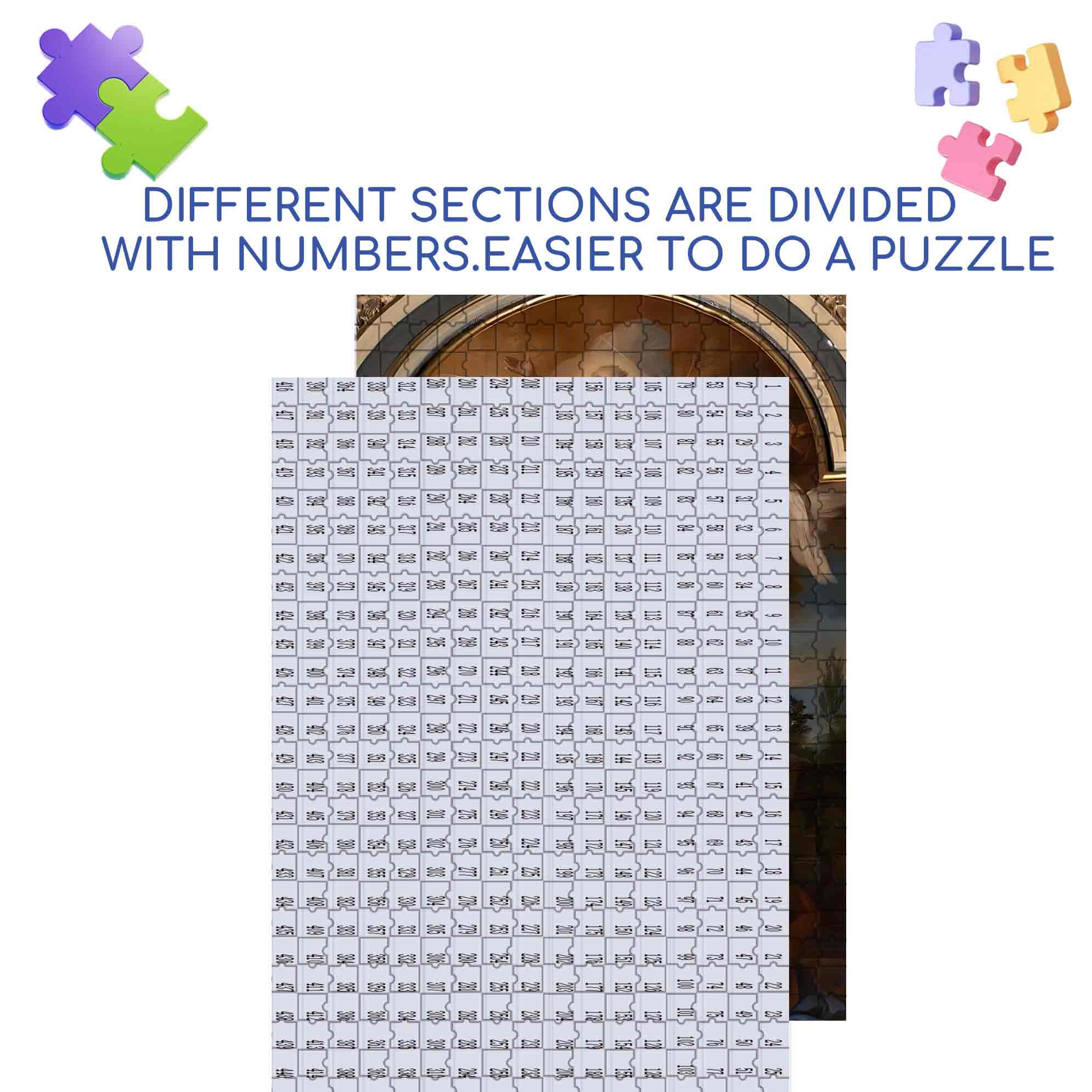 Bible Stories 500pcs/1000pcs Jigsaw Puzzle, Scratch-Resistant, Paper Material, Interactive Family Game & Brain-Boosting DIY Decor, Perfect for Halloween, Christmas & New Year Gifts, Family Puzzle Game