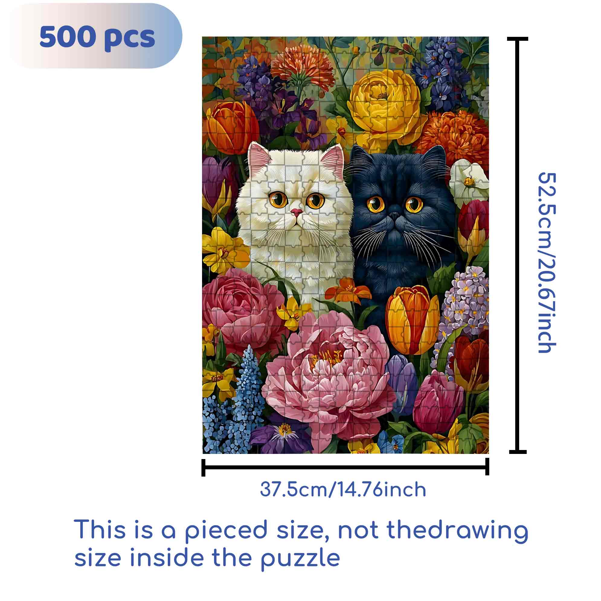 Black And White 500pcs/1000pcs Jigsaw Puzzle, Scratch-Resistant, Paper Material, Interactive Family Game & Brain-Boosting DIY Decor, Perfect for Halloween, Christmas & New Year Gifts, Family Puzzle Game