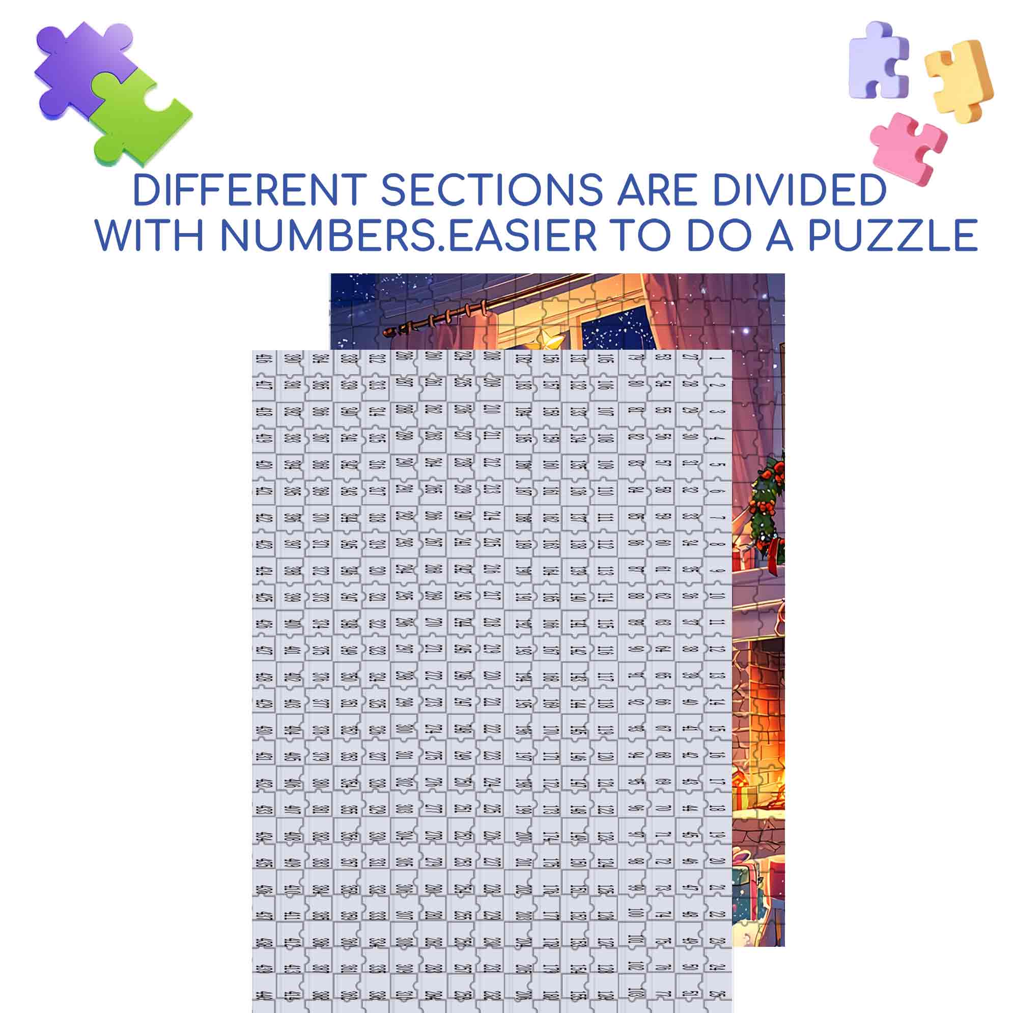 Christmas Phone Tree 500pcs/1000pcs Jigsaw Puzzle, Scratch-Resistant, Paper Material, Interactive Family Game & Brain-Boosting DIY Decor, Perfect for Halloween, Christmas & New Year Gifts, Family Puzzle Game