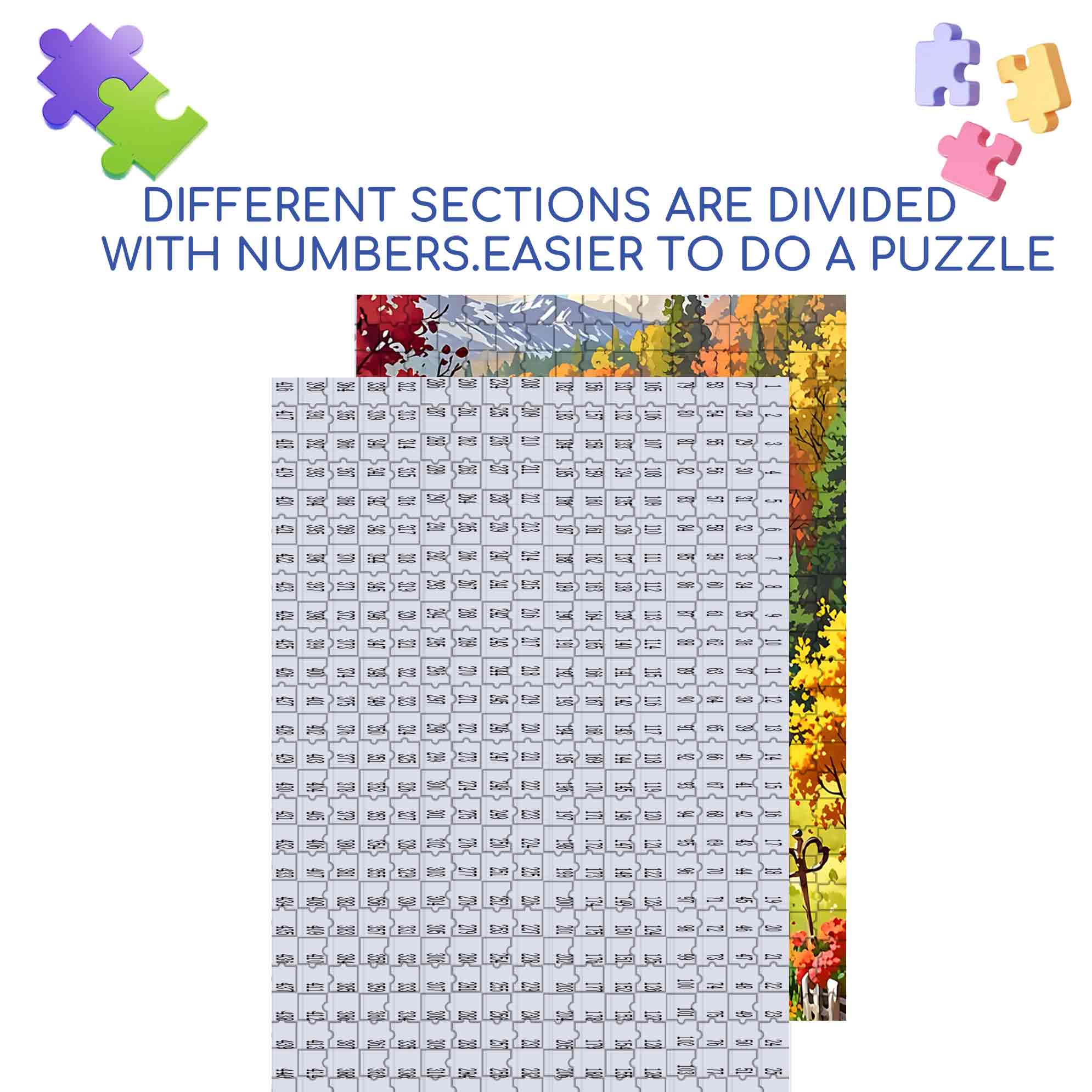 Country Road 500pcs/1000pcs Jigsaw Puzzle, Scratch-Resistant, Paper Material, Interactive Family Game & Brain-Boosting DIY Decor, Perfect for Halloween, Christmas & New Year Gifts, Family Puzzle Game