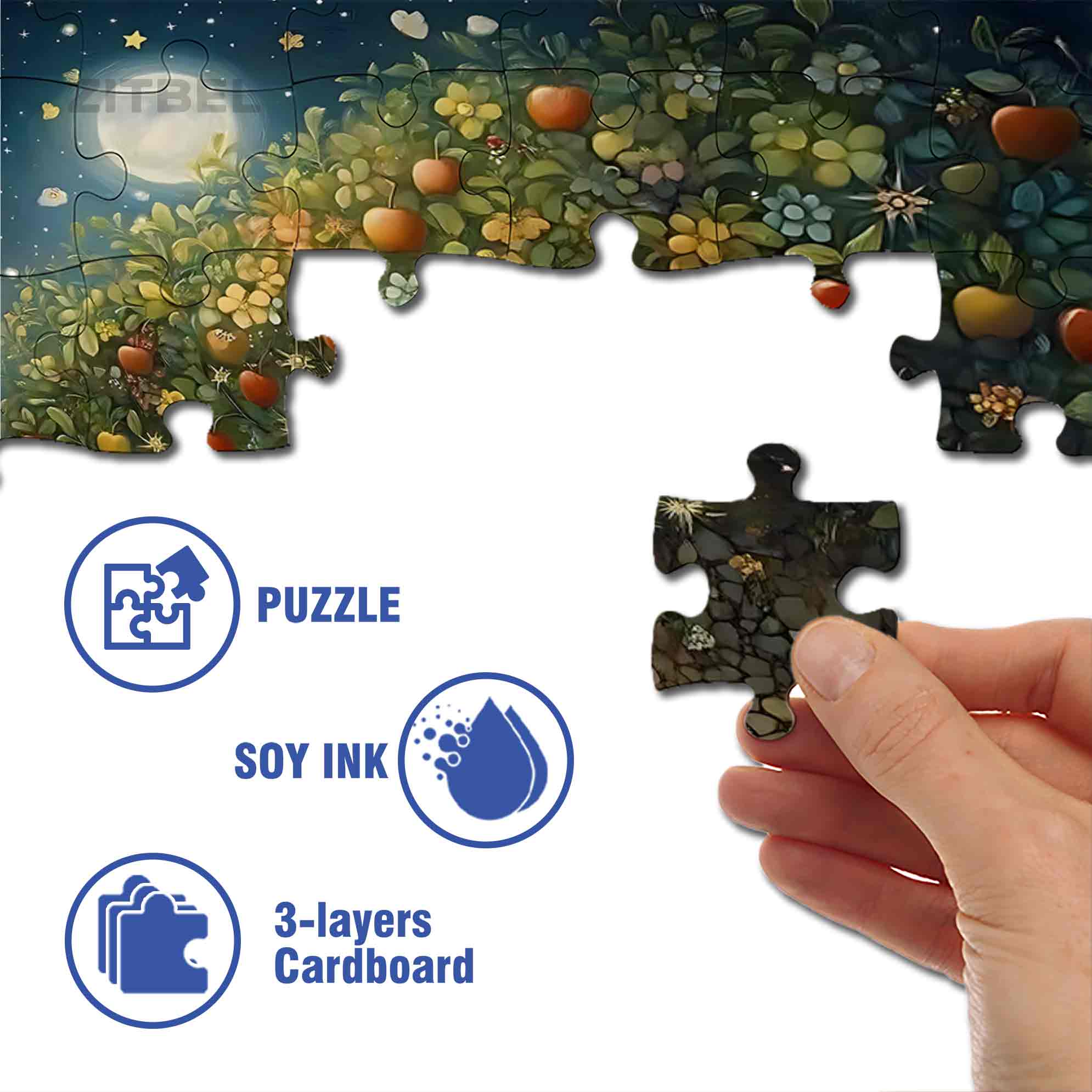 Fat Cat 500pcs/1000pcs Jigsaw Puzzle, Scratch-Resistant, Paper Material, Interactive Family Game & Brain-Boosting DIY Decor, Perfect for Halloween, Christmas & New Year Gifts, Family Puzzle Game