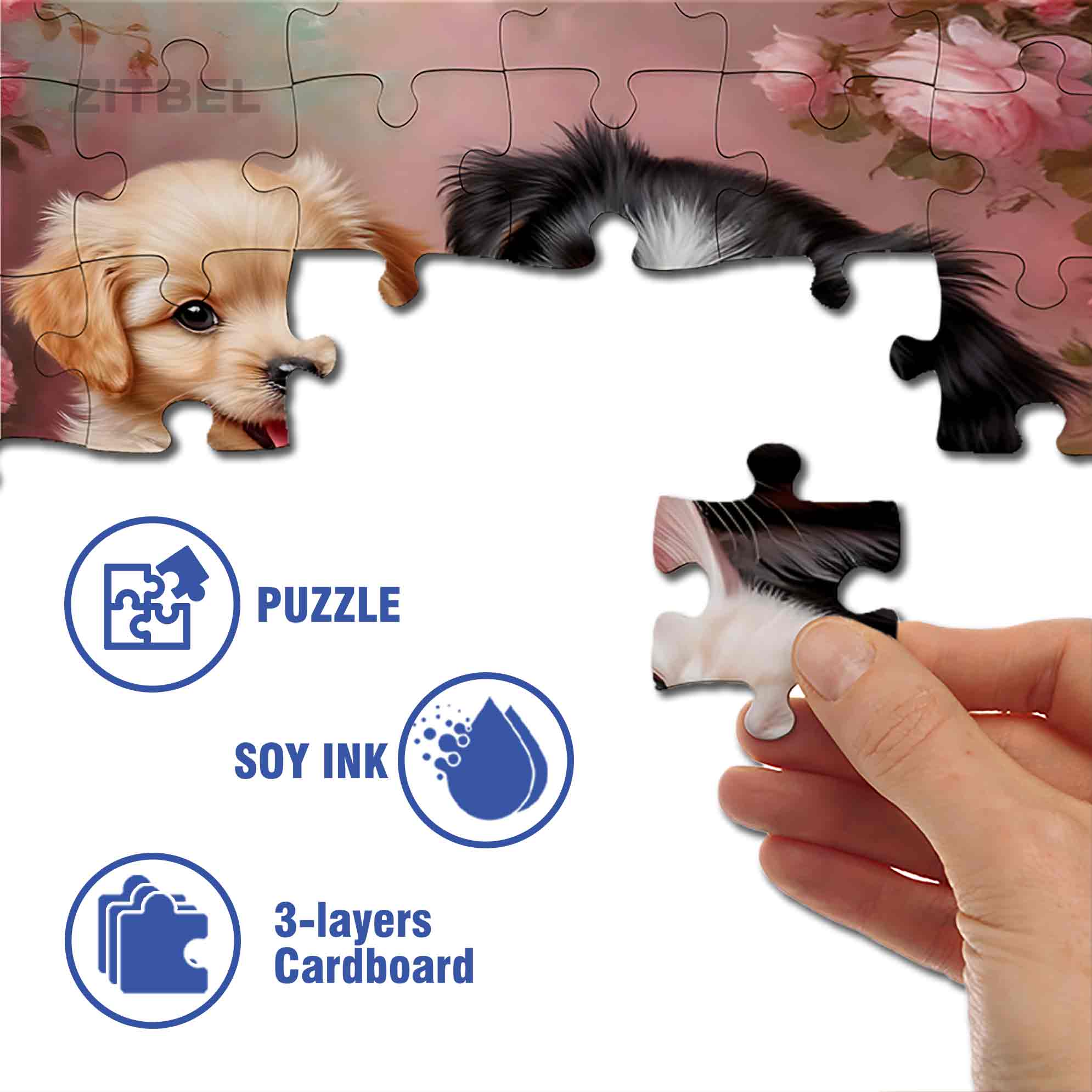 Friendship 500pcs/1000pcs Jigsaw Puzzle, Scratch-Resistant, Paper Material, Interactive Family Game & Brain-Boosting DIY Decor, Perfect for Halloween, Christmas & New Year Gifts, Family Puzzle Game
