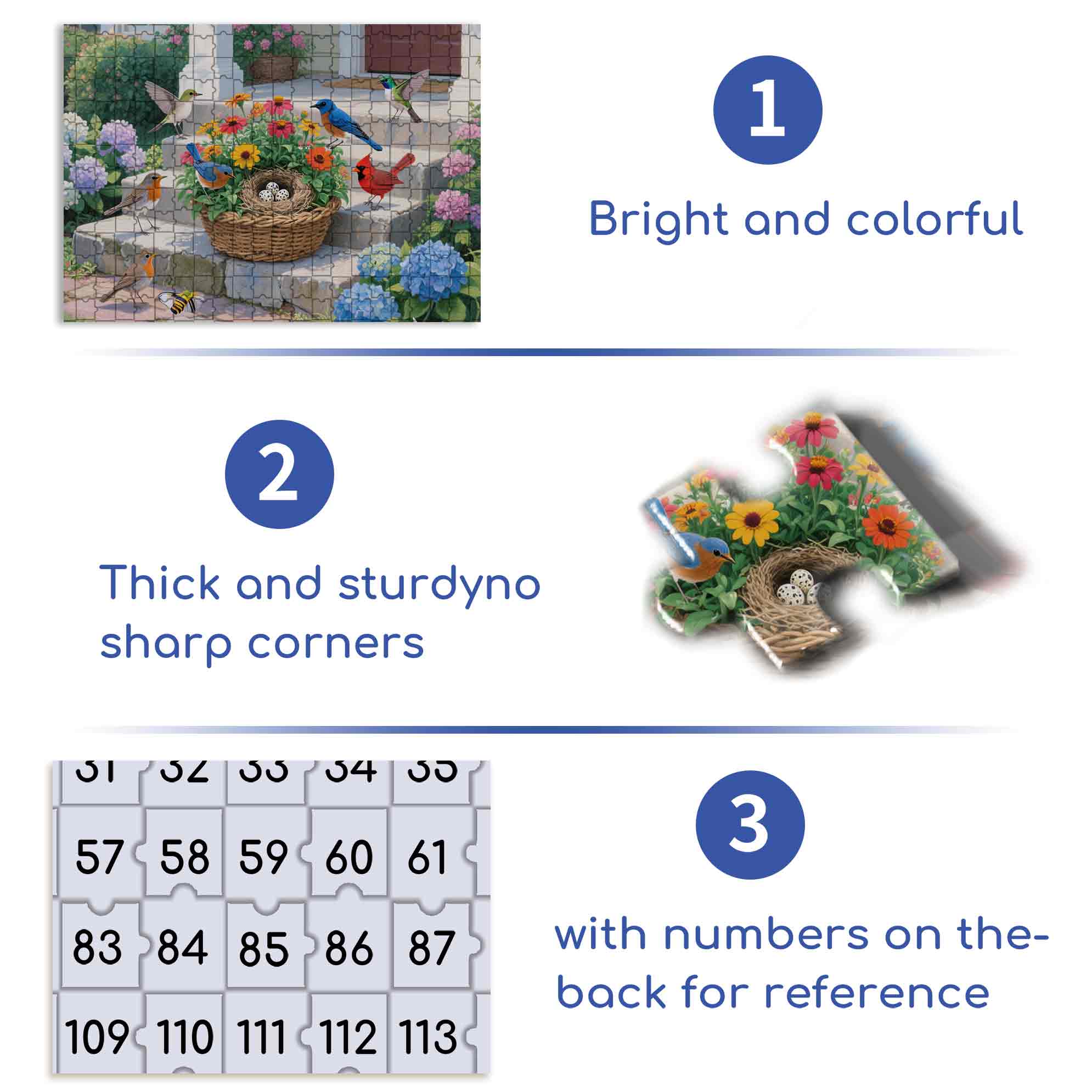 Garden 500pcs/1000pcs Jigsaw Puzzle, Scratch-Resistant, Paper Material, Interactive Family Game & Brain-Boosting DIY Decor, Perfect for Halloween, Christmas & New Year Gifts, Family Puzzle Game