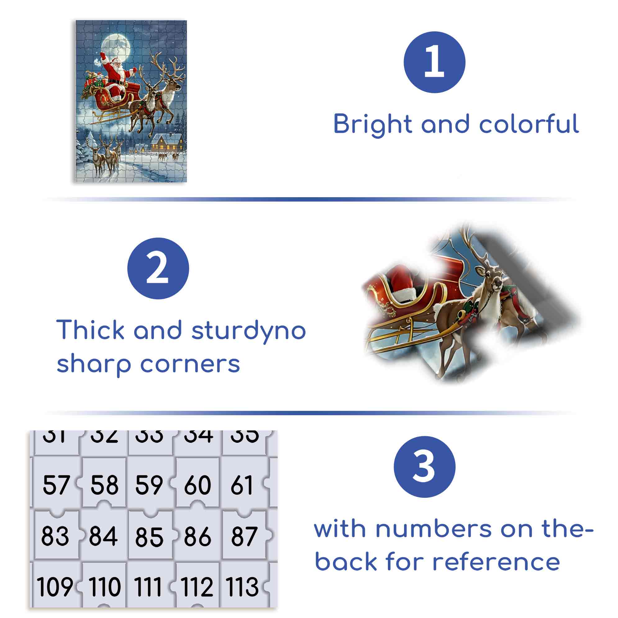 Sled 500pcs/1000pcs Jigsaw Puzzle, Scratch-Resistant, Paper Material, Interactive Family Game & Brain-Boosting DIY Decor, Perfect for Halloween, Christmas & New Year Gifts, Family Puzzle Game