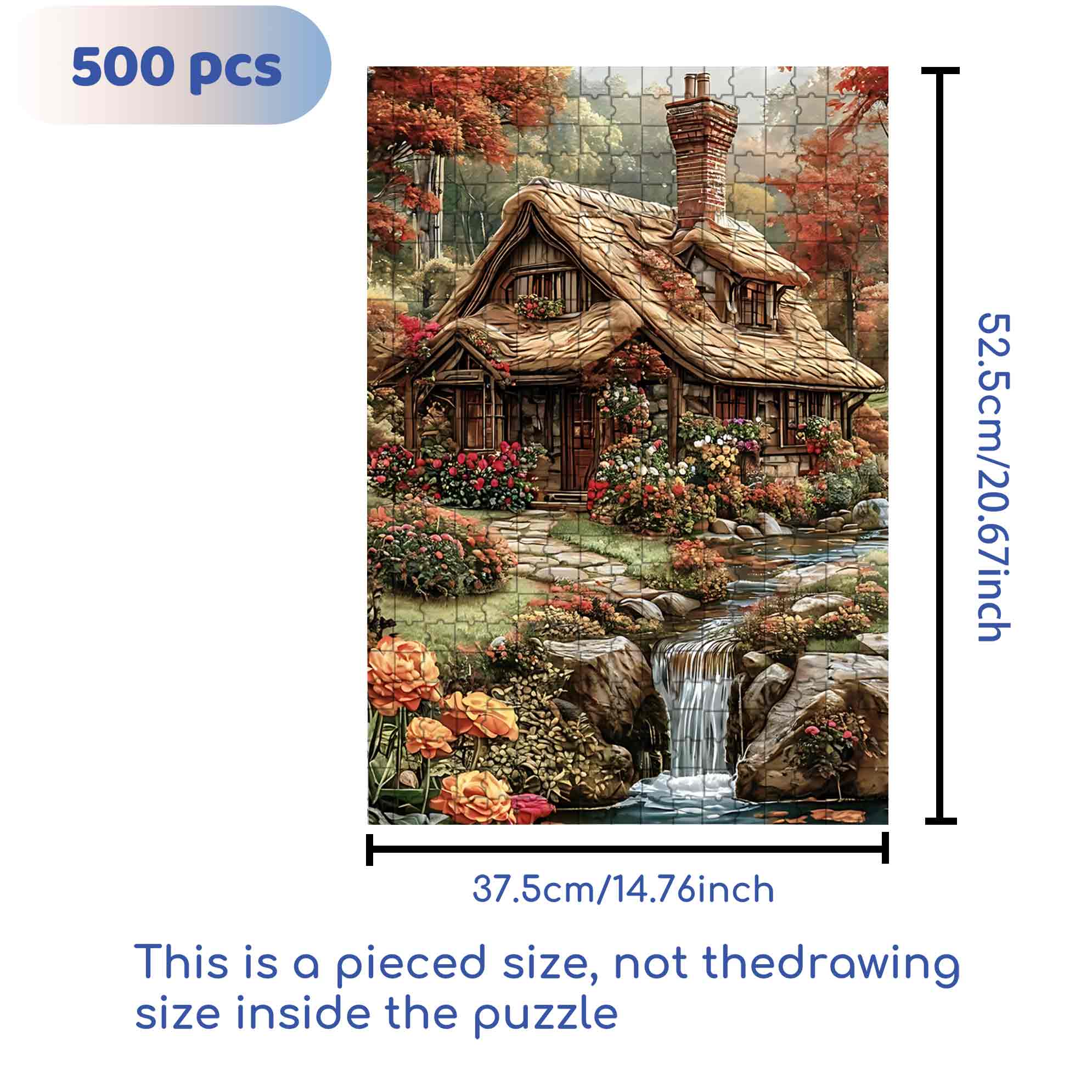 Stream 500pcs/1000pcs Jigsaw Puzzle, Scratch-Resistant, Paper Material, Interactive Family Game & Brain-Boosting DIY Decor, Perfect for Halloween, Christmas & New Year Gifts, Family Puzzle Game