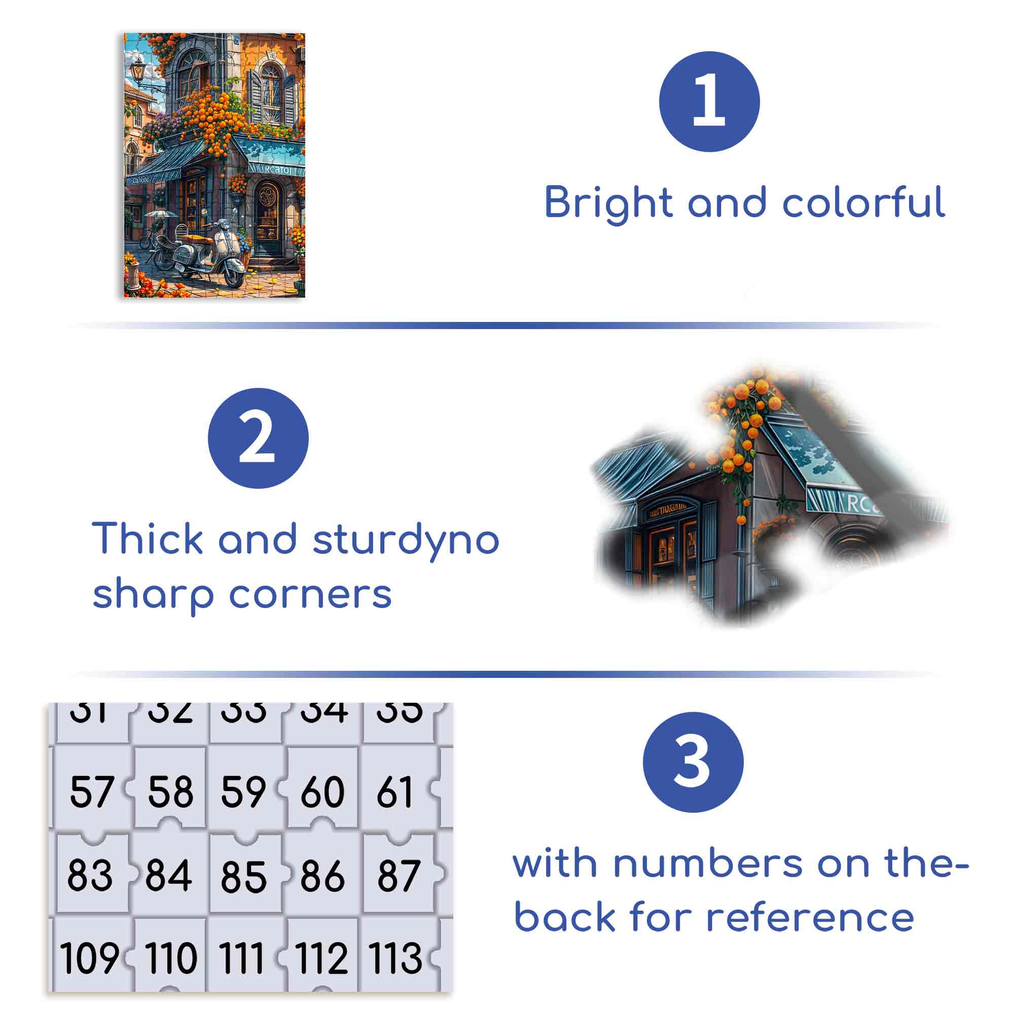 Street Corner Motorcycle 500pcs/1000pcs Jigsaw Puzzle, Scratch-Resistant, Paper Material, Interactive Family Game & Brain-Boosting DIY Decor, Perfect for Halloween, Christmas & New Year Gifts, Family Puzzle Game