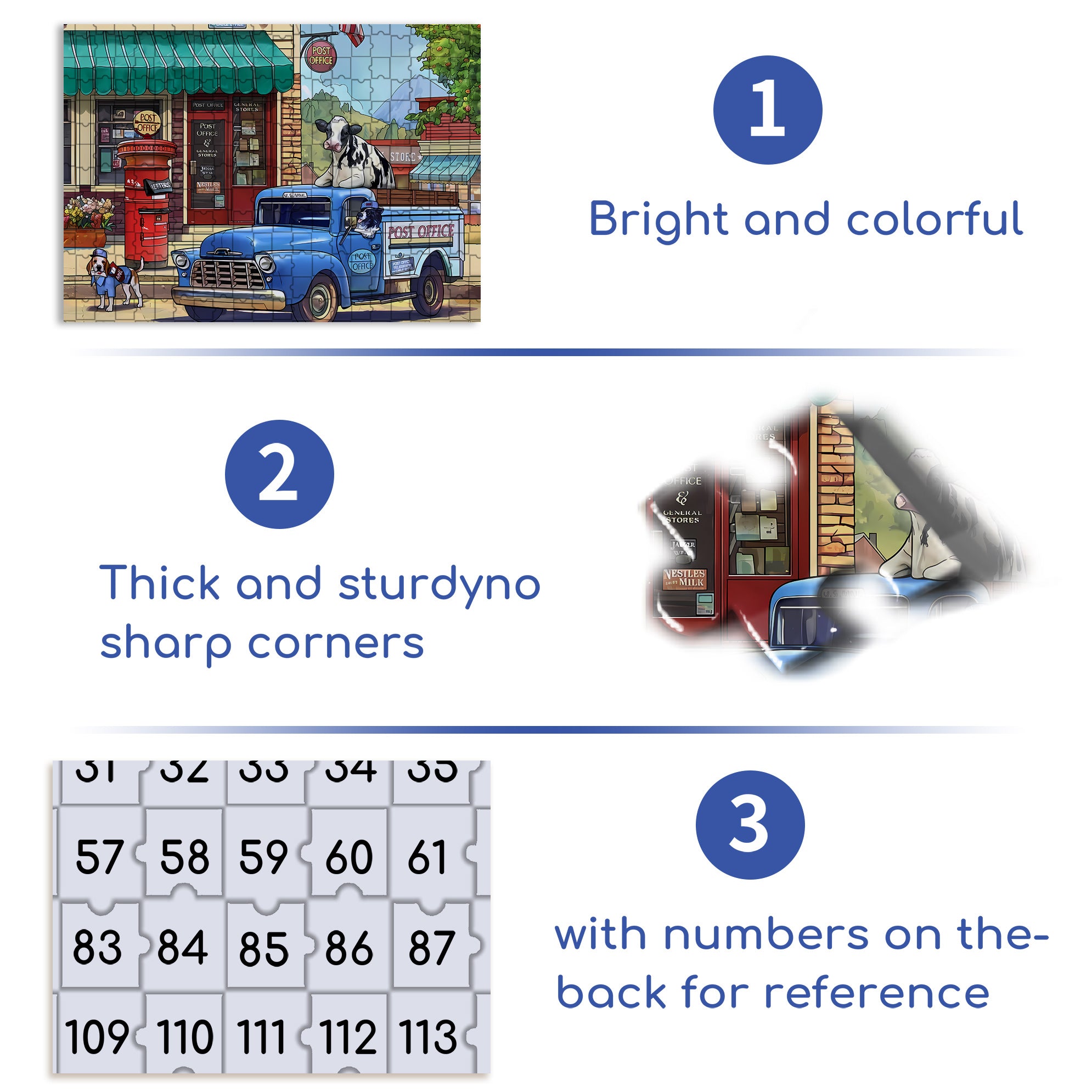 Blurcar 500pcs/1000pcs Jigsaw Puzzle, Scratch-Resistant, Interactive Family Game & Brain-Boosting DIY Decor, Perfect for Halloween, Christmas & New Year Gifts, Family Puzzle Game