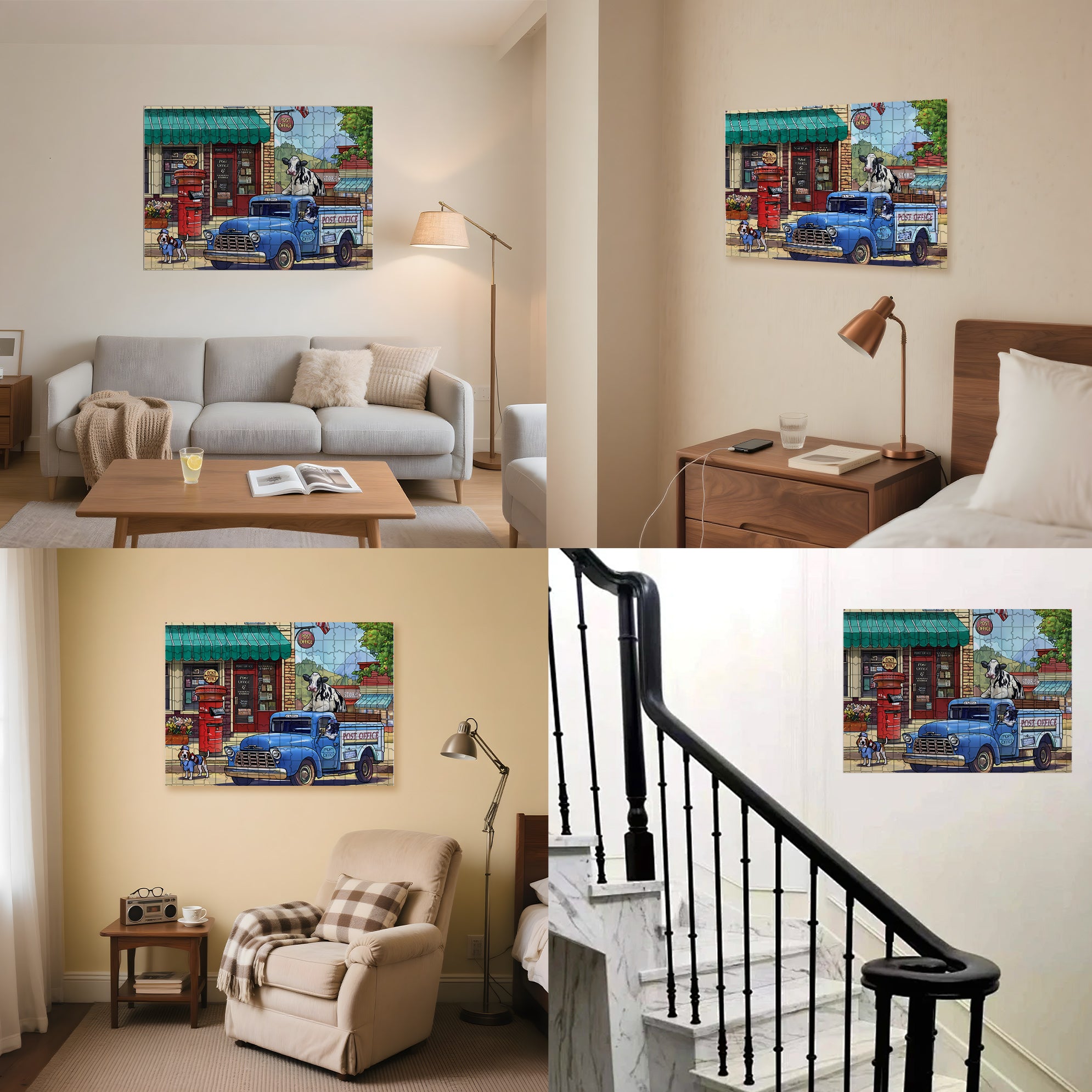 Blurcar 500pcs/1000pcs Jigsaw Puzzle, Scratch-Resistant, Interactive Family Game & Brain-Boosting DIY Decor, Perfect for Halloween, Christmas & New Year Gifts, Family Puzzle Game