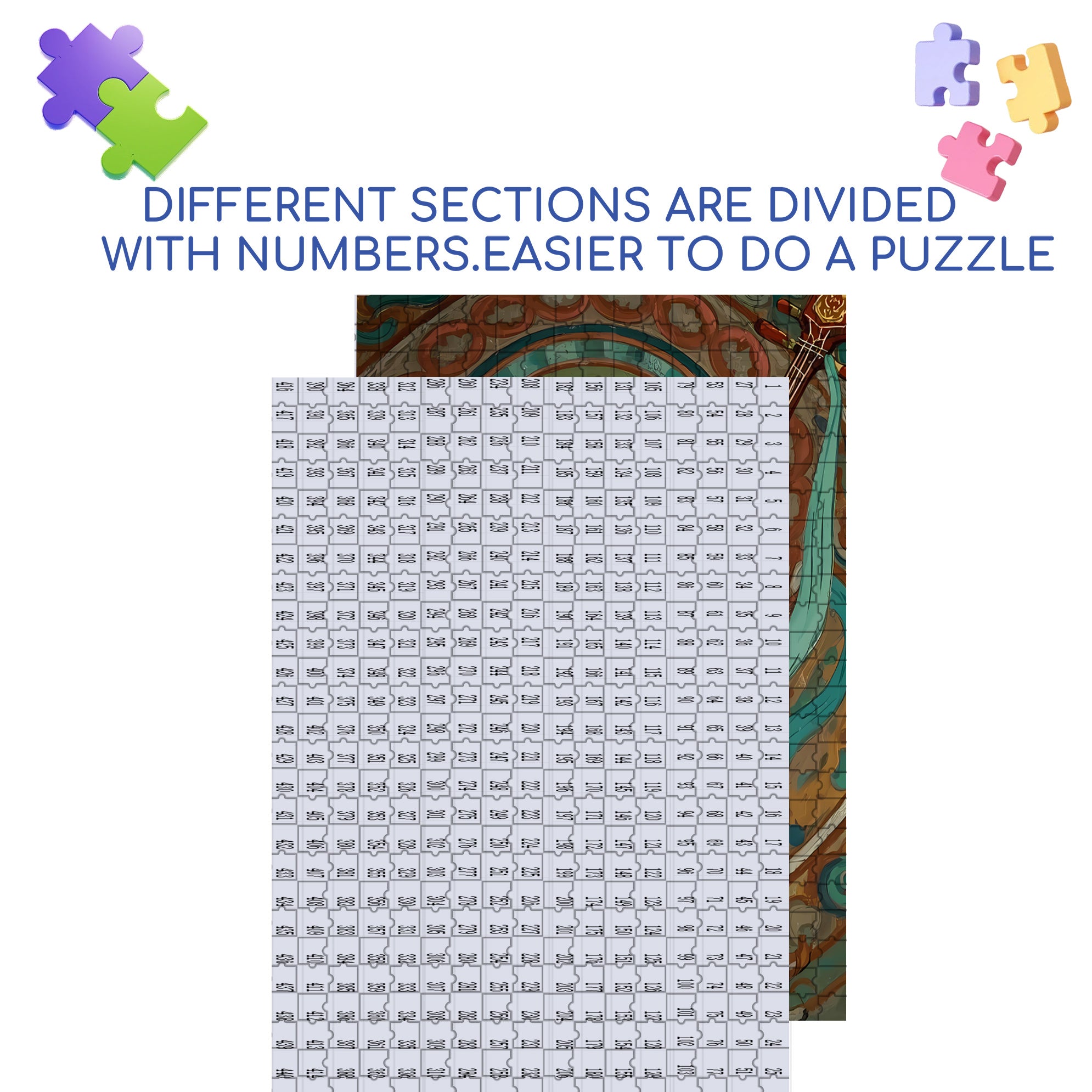 Calico Cat 500pcs/1000pcs Jigsaw Puzzle, Scratch-Resistant, Interactive Family Game & Brain-Boosting DIY Decor, Perfect for Halloween, Christmas & New Year Gifts, Family Puzzle Game