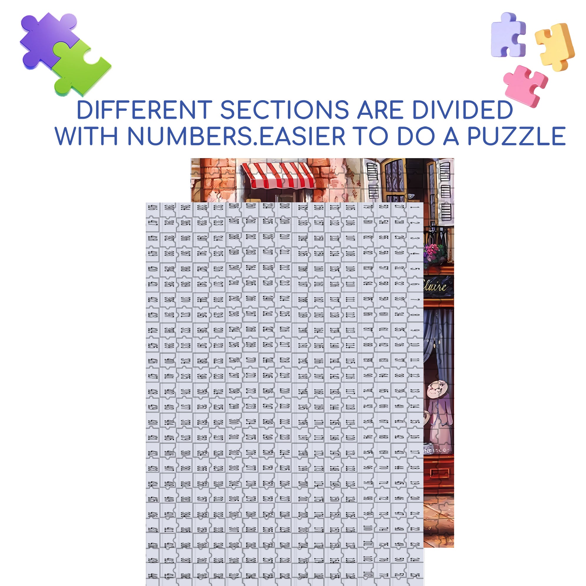 Clothing Store  500pcs/1000pcs Jigsaw Puzzle, Scratch-Resistant, Interactive Family Game & Brain-Boosting DIY Decor, Perfect for Halloween, Christmas & New Year Gifts, Family Puzzle Game