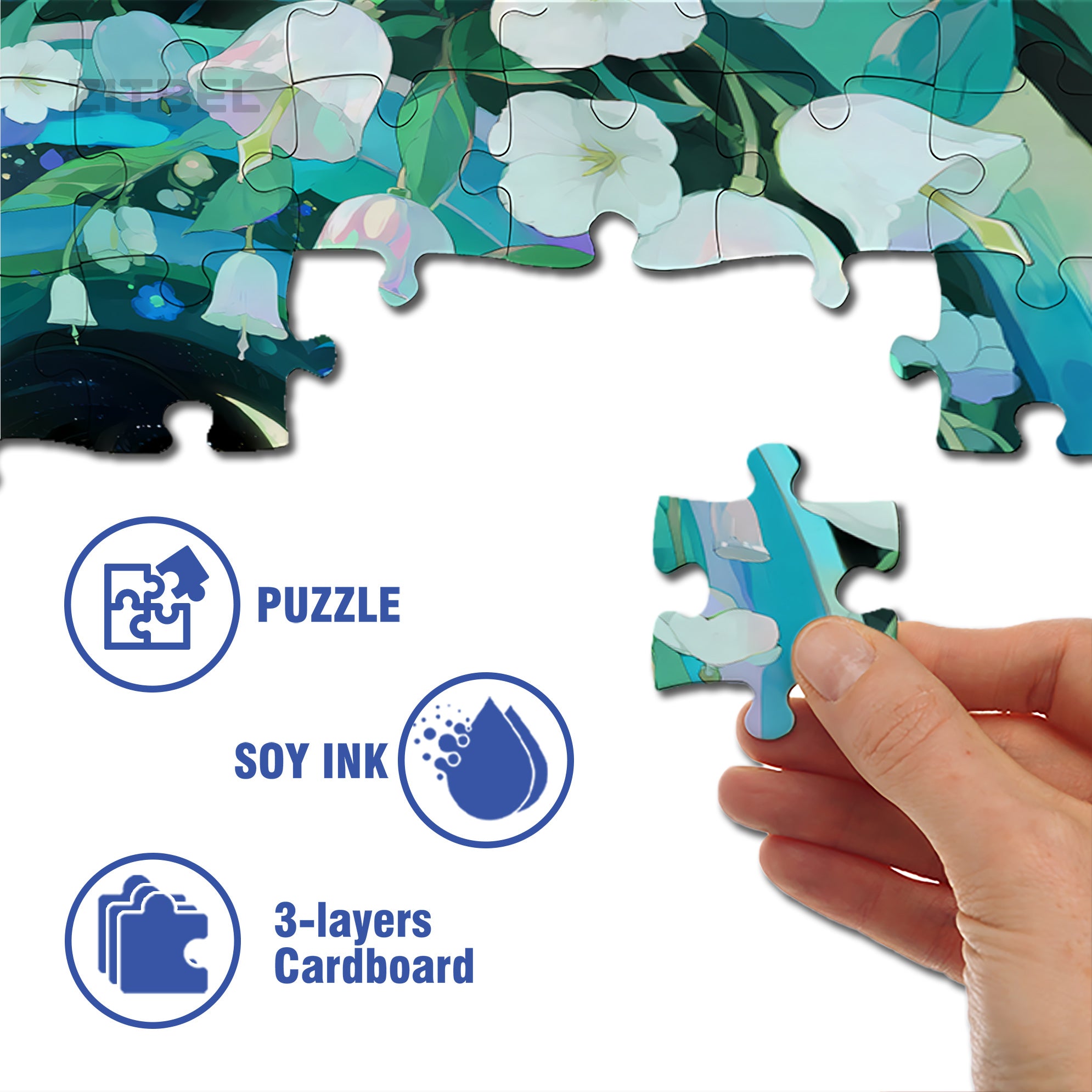 Elf 500pcs/1000pcs Jigsaw Puzzle, Scratch-Resistant, Interactive Family Game & Brain-Boosting DIY Decor, Perfect for Halloween, Christmas & New Year Gifts, Family Puzzle Game