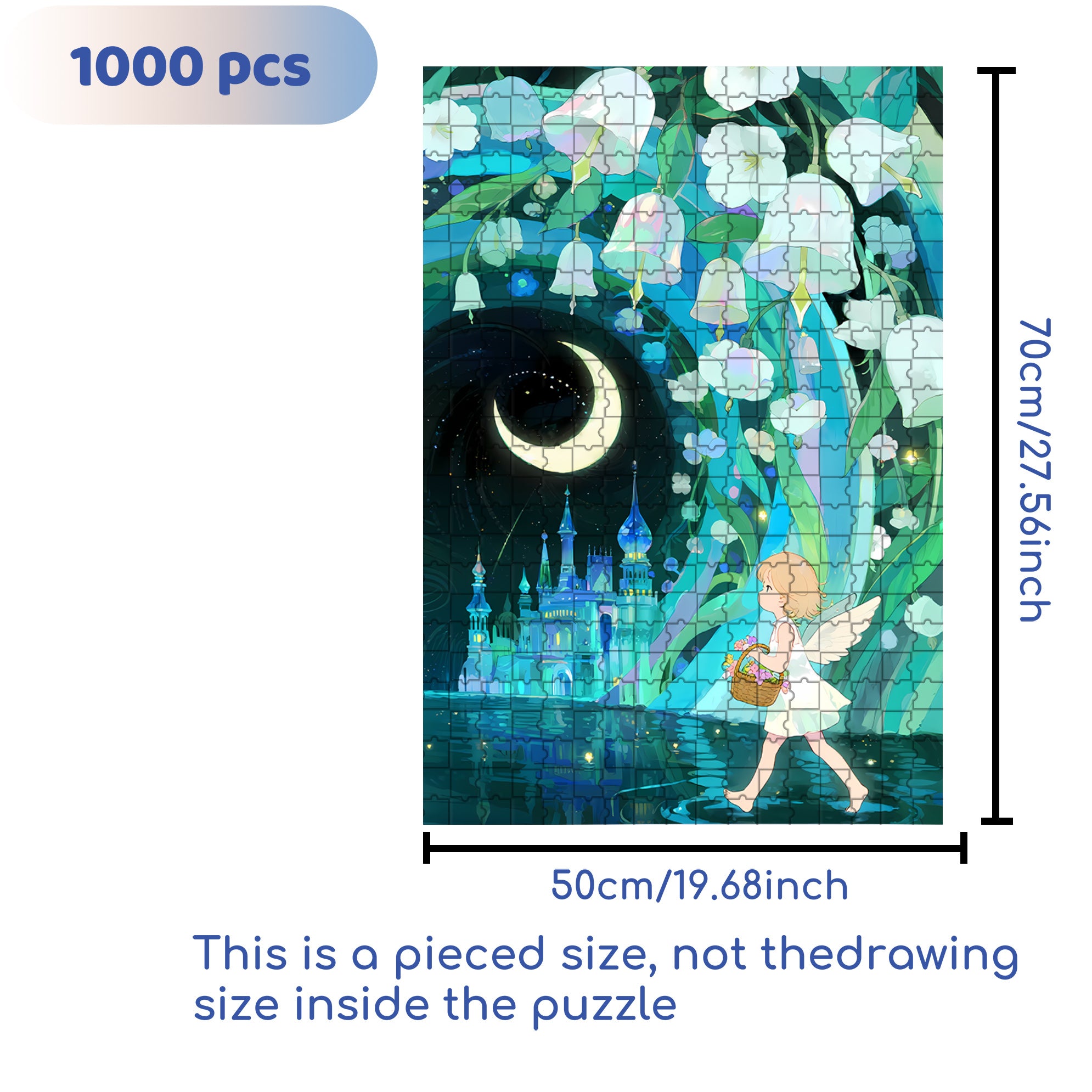 Elf 500pcs/1000pcs Jigsaw Puzzle, Scratch-Resistant, Interactive Family Game & Brain-Boosting DIY Decor, Perfect for Halloween, Christmas & New Year Gifts, Family Puzzle Game