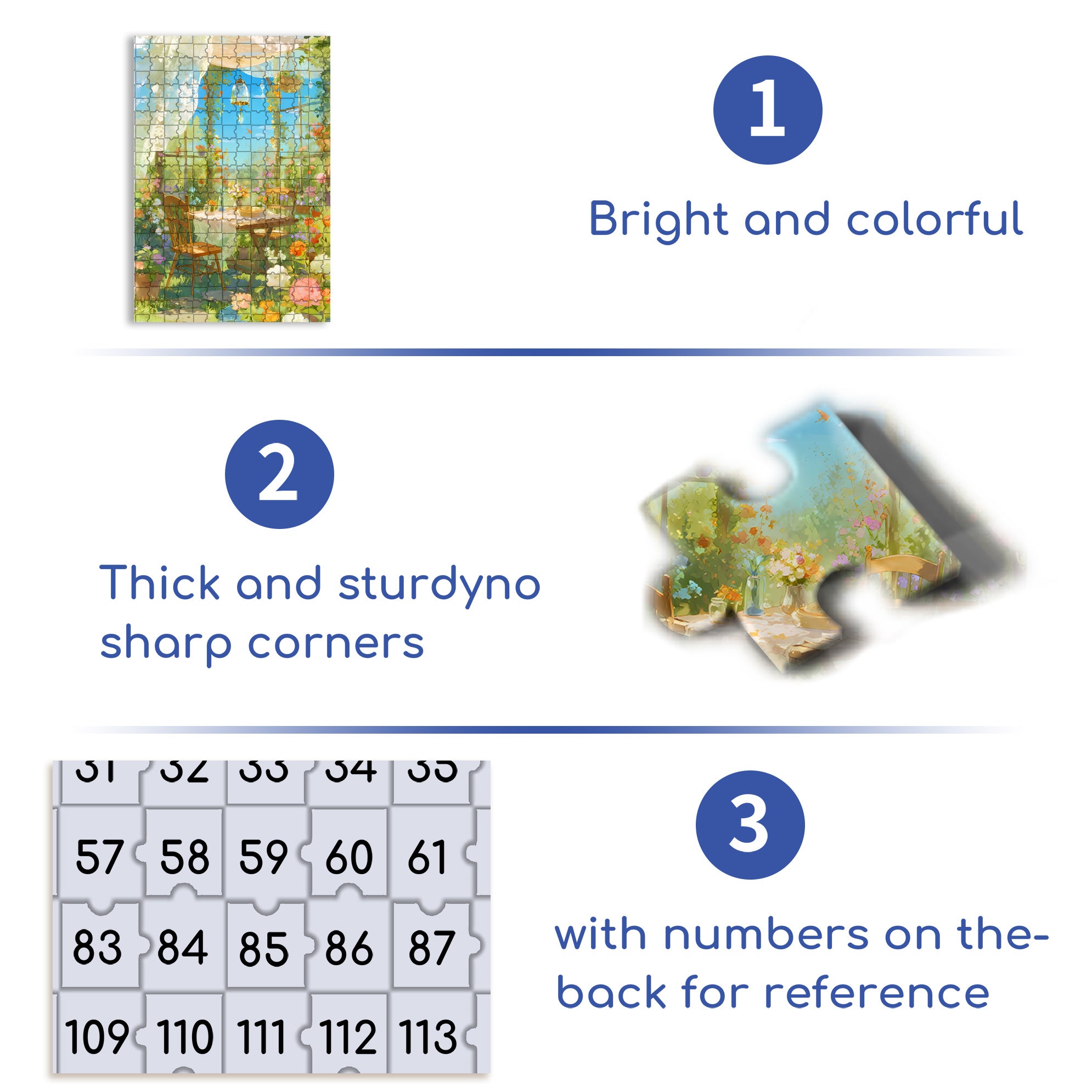 Garden Restaurant 500pcs/1000pcs Jigsaw Puzzle, Scratch-Resistant, Interactive Family Game & Brain-Boosting DIY Decor, Perfect for Halloween, Christmas & New Year Gifts, Family Puzzle Game