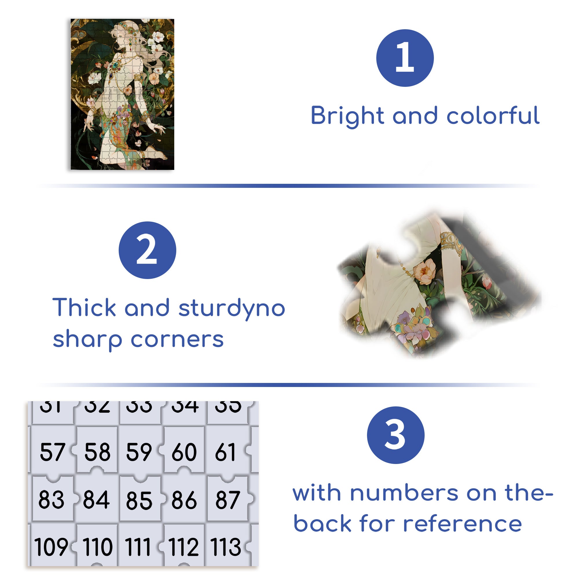 Goddess 500pcs/1000pcs Jigsaw Puzzle, Scratch-Resistant, Interactive Family Game & Brain-Boosting DIY Decor, Perfect for Halloween, Christmas & New Year Gifts, Family Puzzle Game