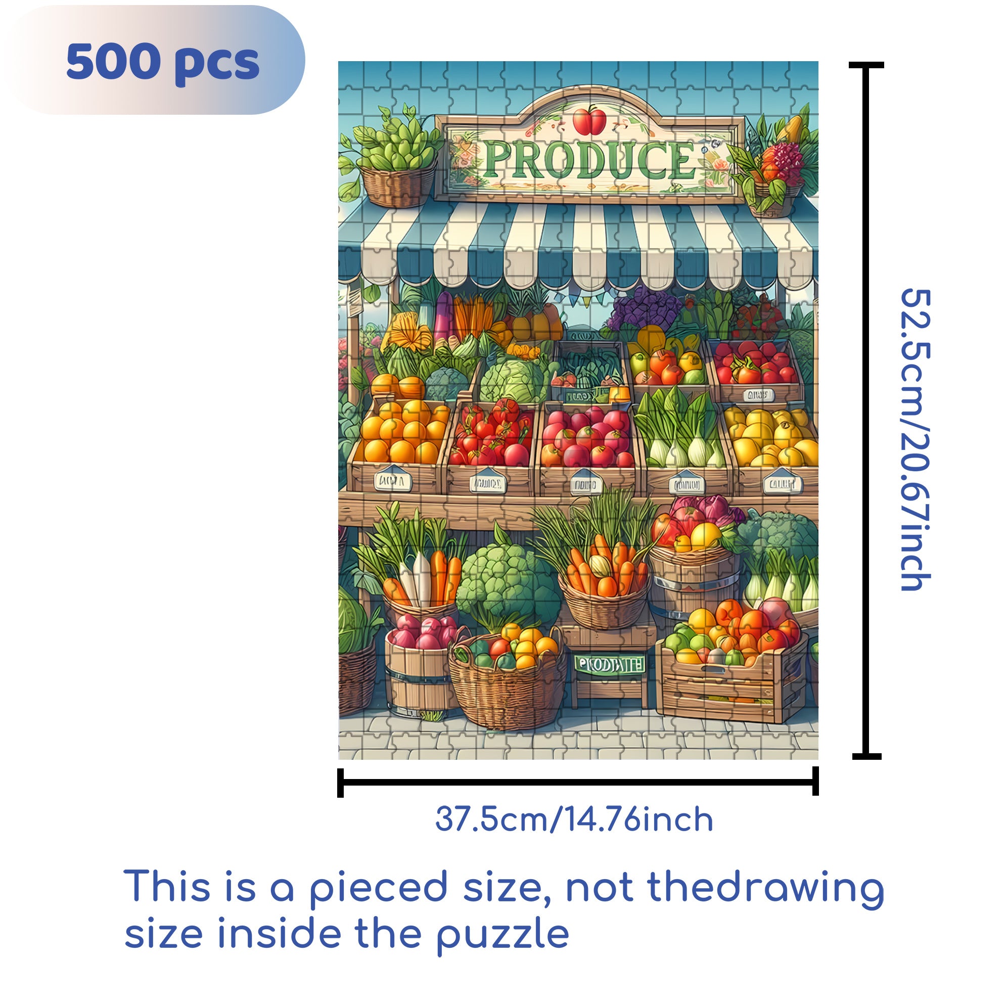 HARVEST 500pcs/1000pcs Jigsaw Puzzle, Scratch-Resistant, Interactive Family Game & Brain-Boosting DIY Decor, Perfect for Halloween, Christmas & New Year Gifts, Family Puzzle Game