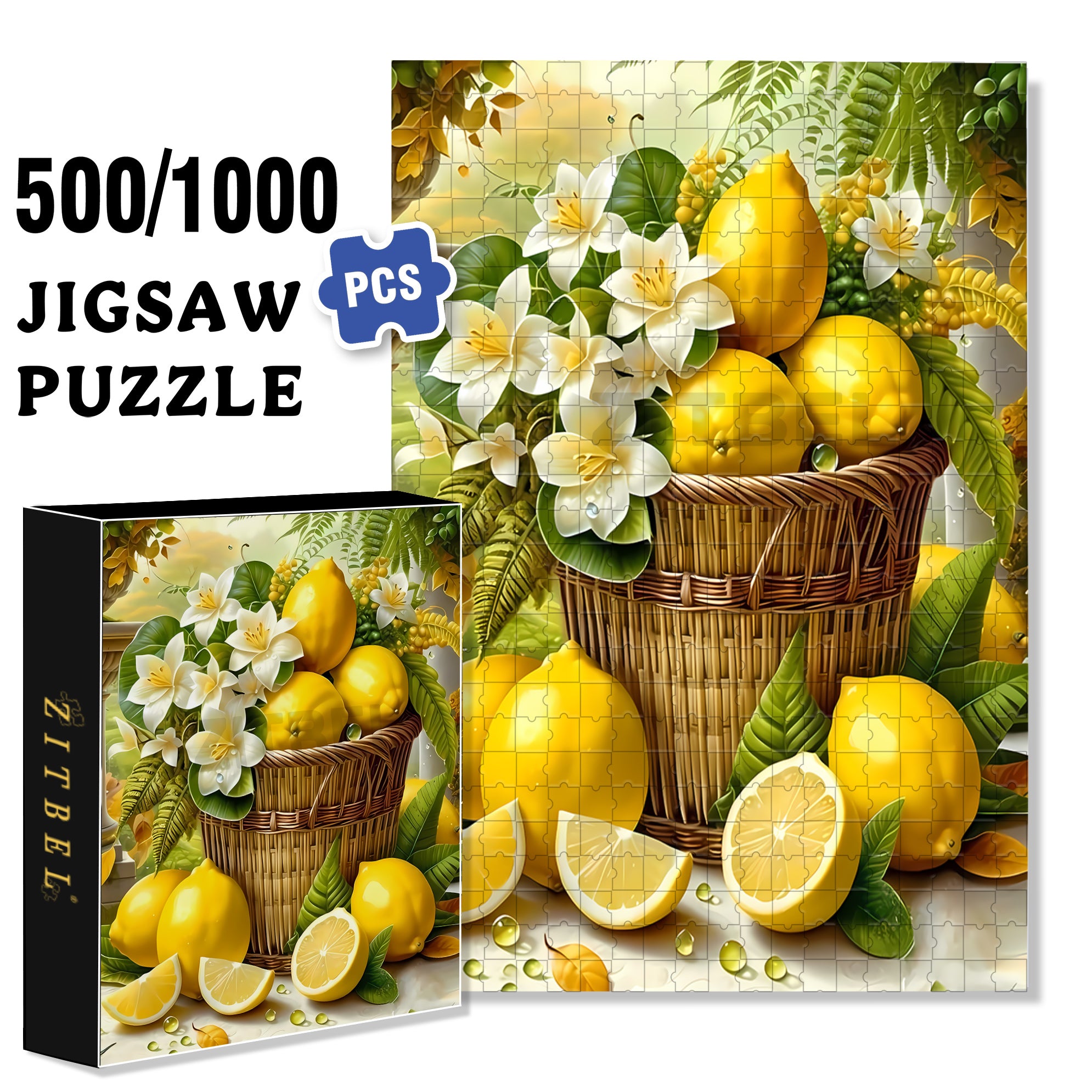 Lenmon  500pcs/1000pcs Jigsaw Puzzle, Scratch-Resistant, Interactive Family Game & Brain-Boosting DIY Decor, Perfect for Halloween, Christmas & New Year Gifts, Family Puzzle Game