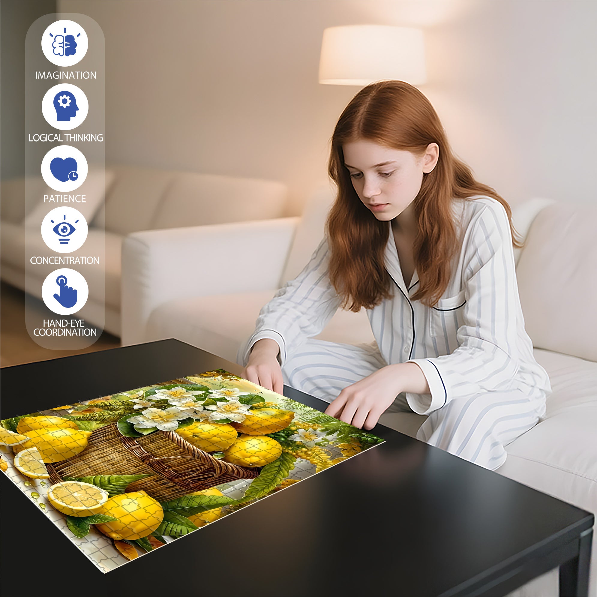 Lenmon  500pcs/1000pcs Jigsaw Puzzle, Scratch-Resistant, Interactive Family Game & Brain-Boosting DIY Decor, Perfect for Halloween, Christmas & New Year Gifts, Family Puzzle Game
