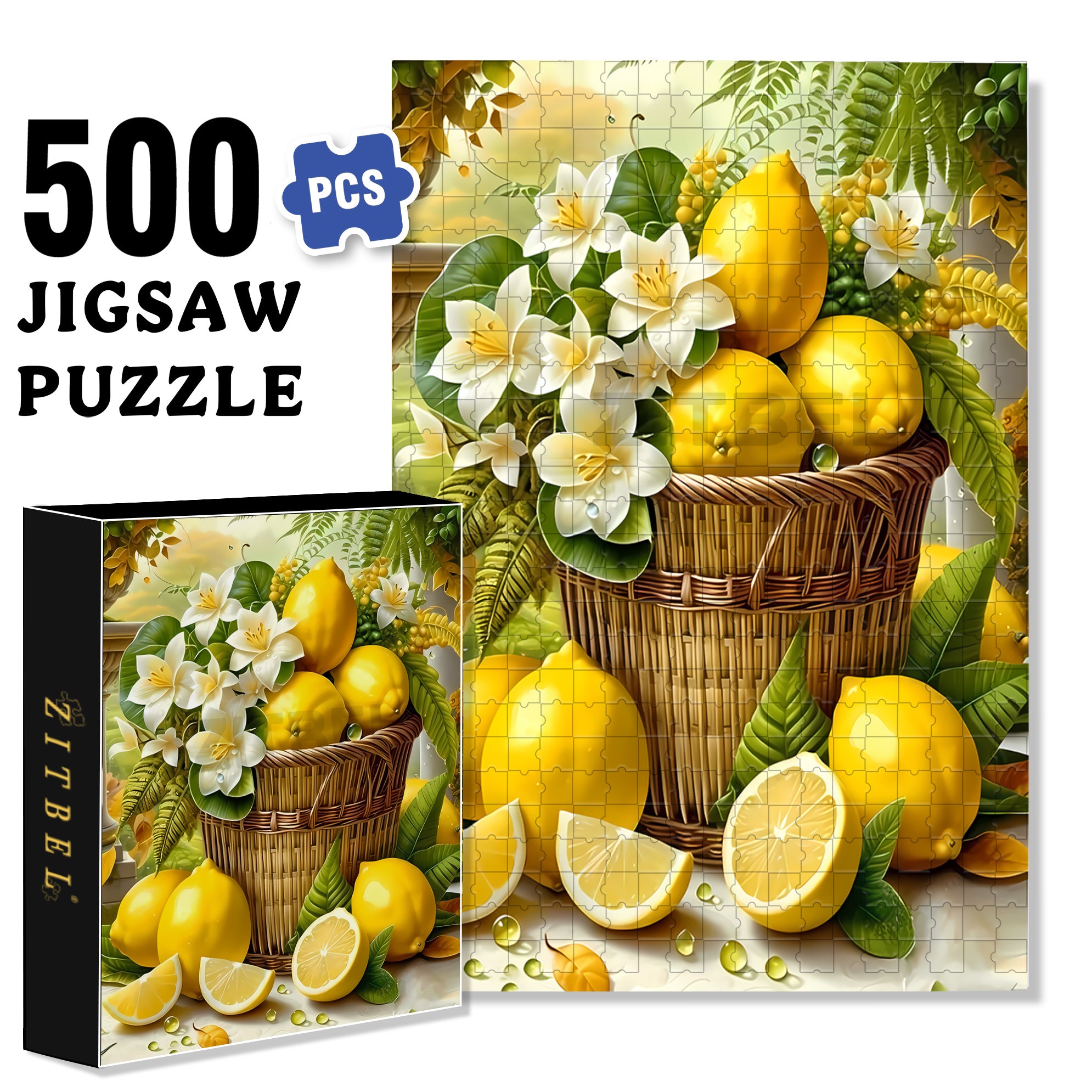 Lenmon  500pcs/1000pcs Jigsaw Puzzle, Scratch-Resistant, Interactive Family Game & Brain-Boosting DIY Decor, Perfect for Halloween, Christmas & New Year Gifts, Family Puzzle Game