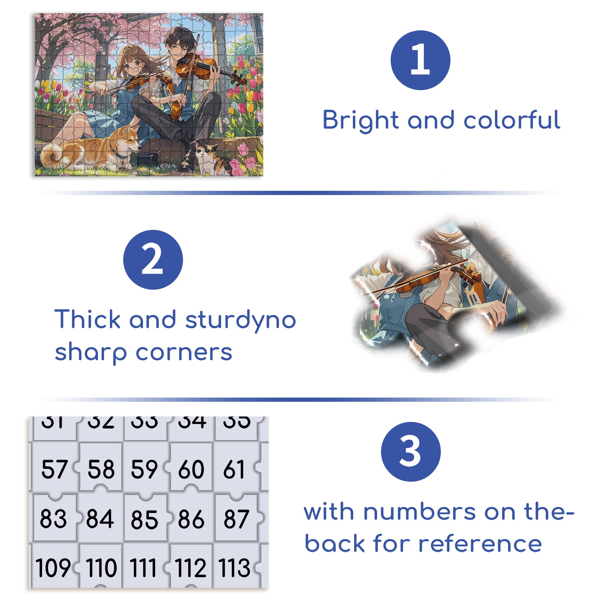 Lover 500pcs/1000pcs Jigsaw Puzzle, Scratch-Resistant, Interactive Family Game & Brain-Boosting DIY Decor, Perfect for Halloween, Christmas & New Year Gifts, Family Puzzle Game