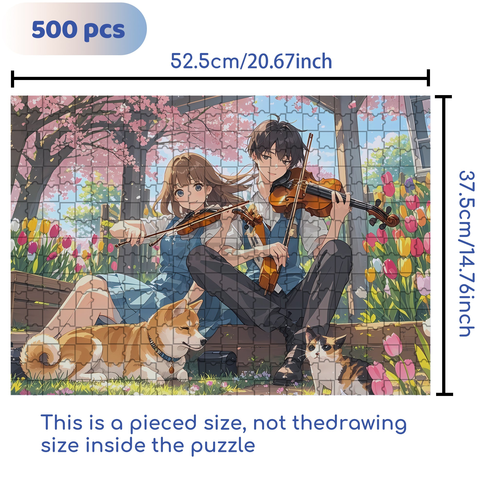 Lover 500pcs/1000pcs Jigsaw Puzzle, Scratch-Resistant, Interactive Family Game & Brain-Boosting DIY Decor, Perfect for Halloween, Christmas & New Year Gifts, Family Puzzle Game
