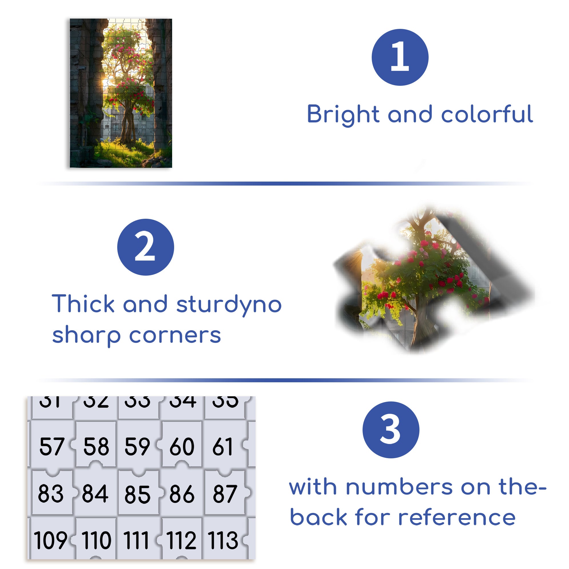 Moring 500pcs/1000pcs Jigsaw Puzzle, Scratch-Resistant, Interactive Family Game & Brain-Boosting DIY Decor, Perfect for Halloween, Christmas & New Year Gifts, Family Puzzle Game