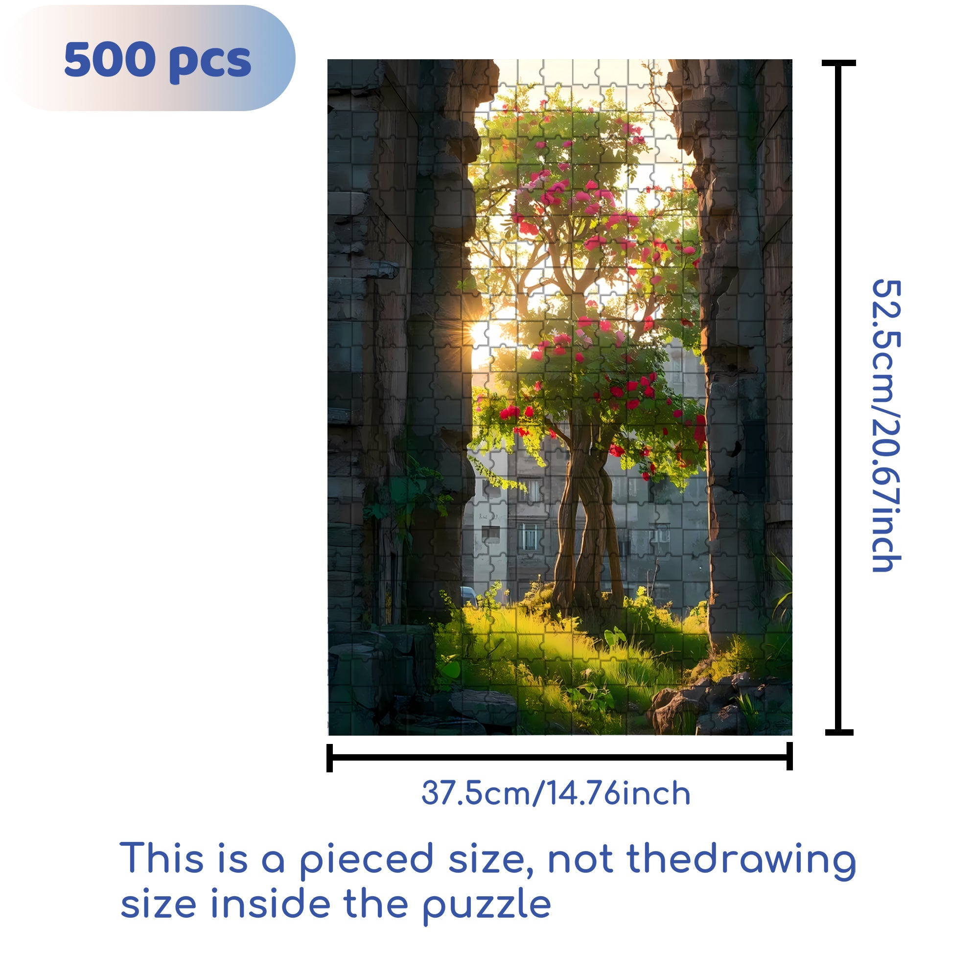Moring 500pcs/1000pcs Jigsaw Puzzle, Scratch-Resistant, Interactive Family Game & Brain-Boosting DIY Decor, Perfect for Halloween, Christmas & New Year Gifts, Family Puzzle Game