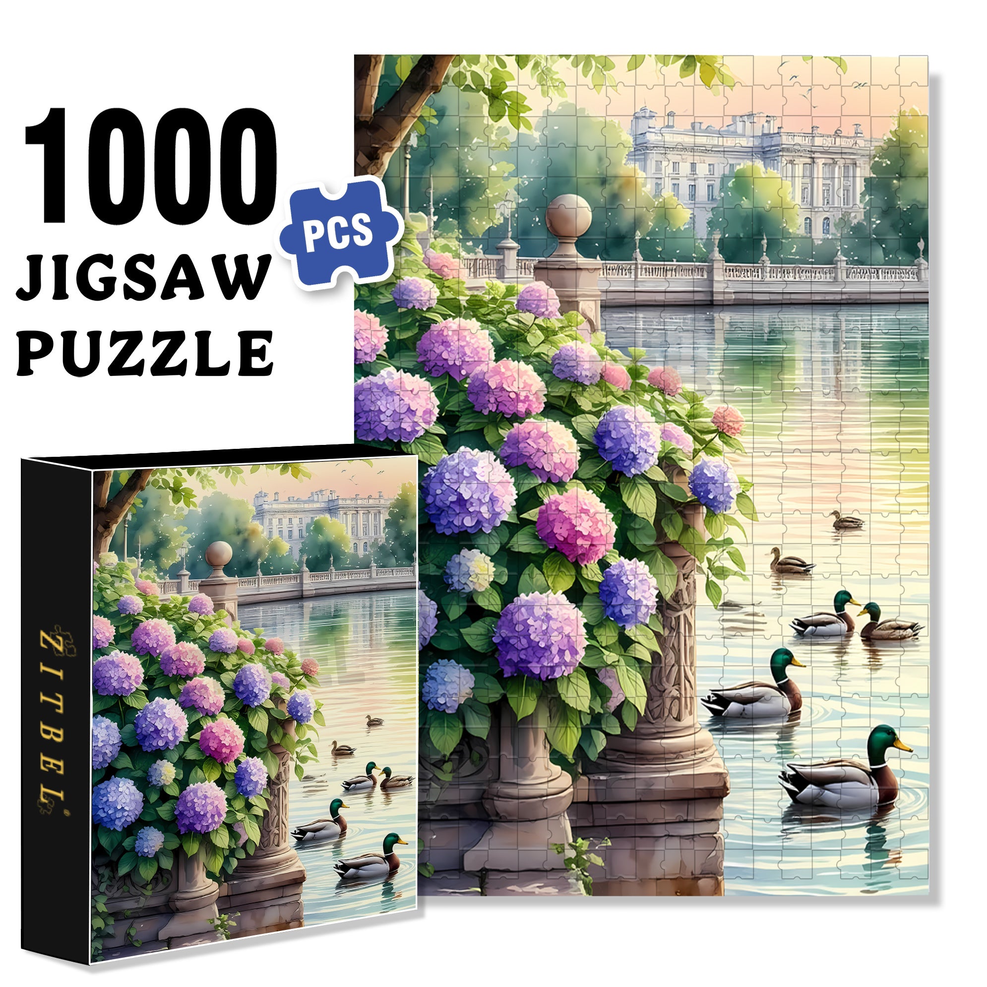 Park 500pcs/1000pcs Jigsaw Puzzle, Scratch-Resistant, Interactive Family Game & Brain-Boosting DIY Decor, Perfect for Halloween, Christmas & New Year Gifts, Family Puzzle Game