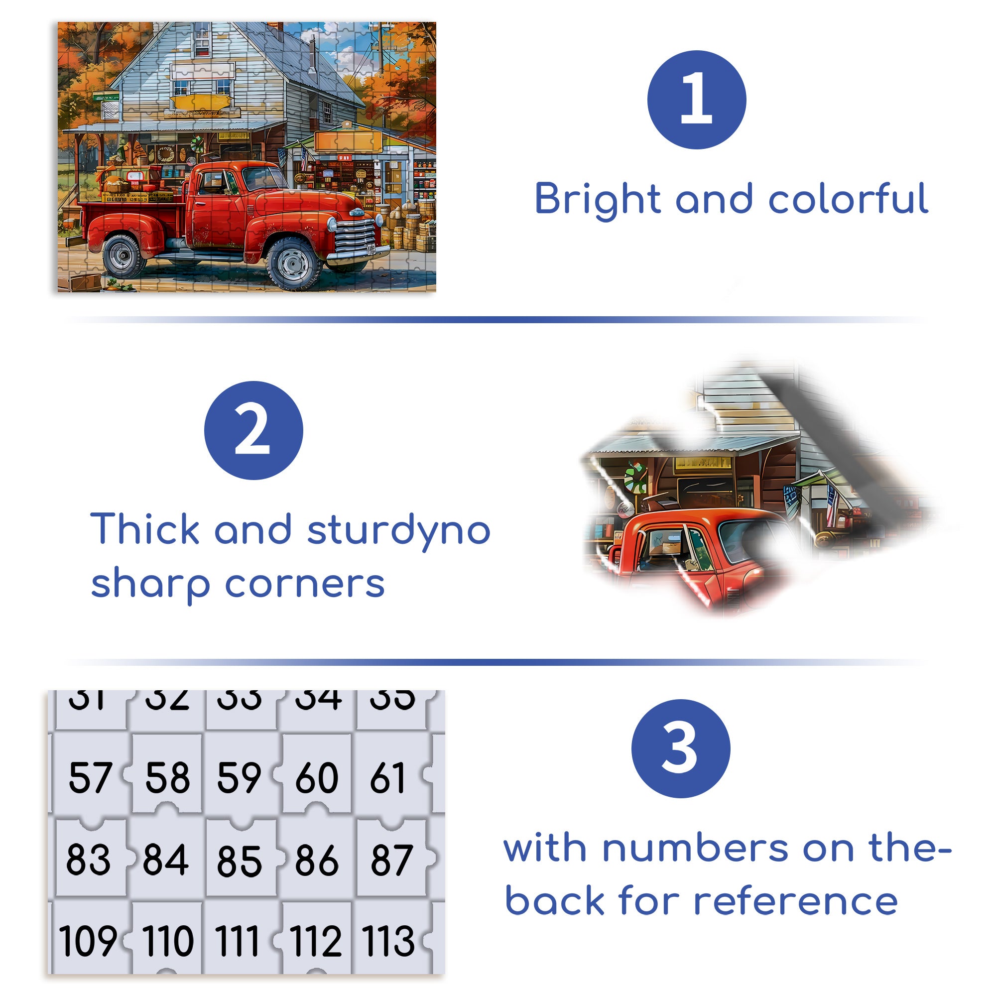 Red Car 500pcs/1000pcs Jigsaw Puzzle, Scratch-Resistant, Interactive Family Game & Brain-Boosting DIY Decor, Perfect for Halloween, Christmas & New Year Gifts, Family Puzzle Game