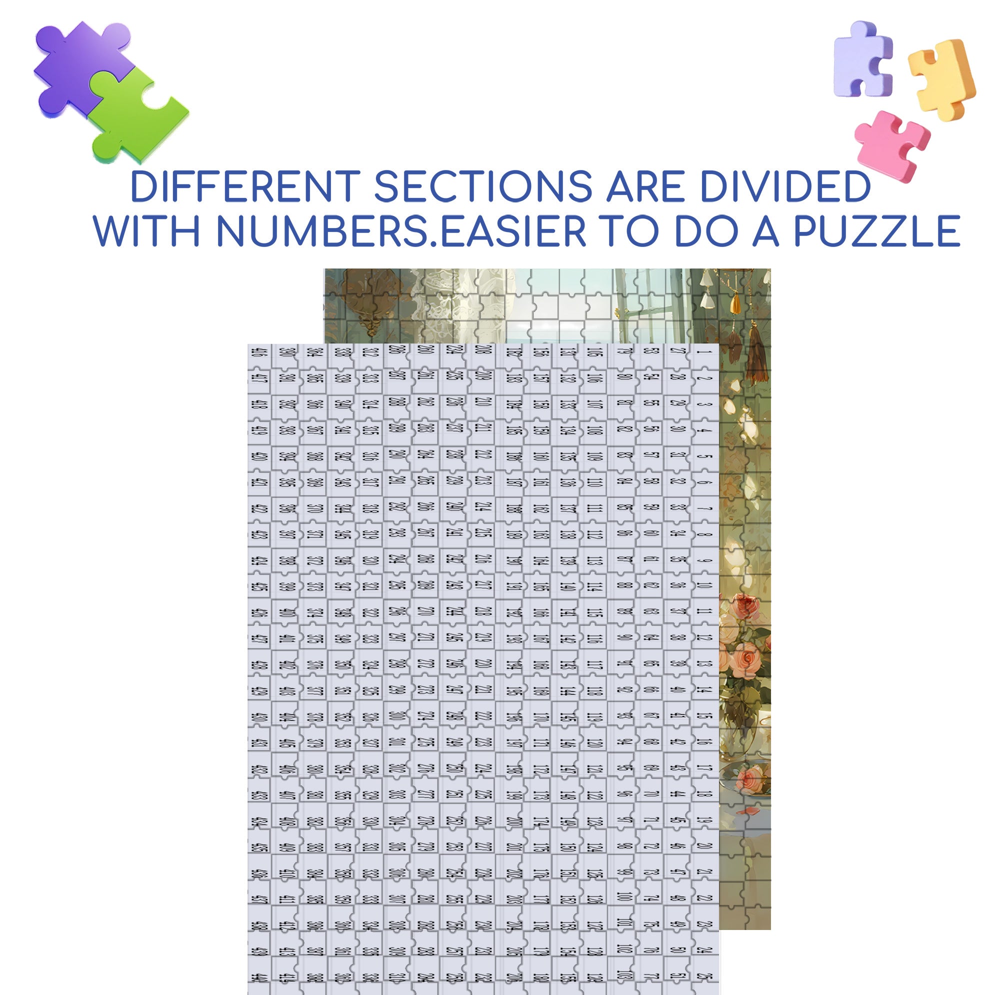 Sea Wind 500pcs/1000pcs Jigsaw Puzzle, Scratch-Resistant, Interactive Family Game & Brain-Boosting DIY Decor, Perfect for Halloween, Christmas & New Year Gifts, Family Puzzle Game