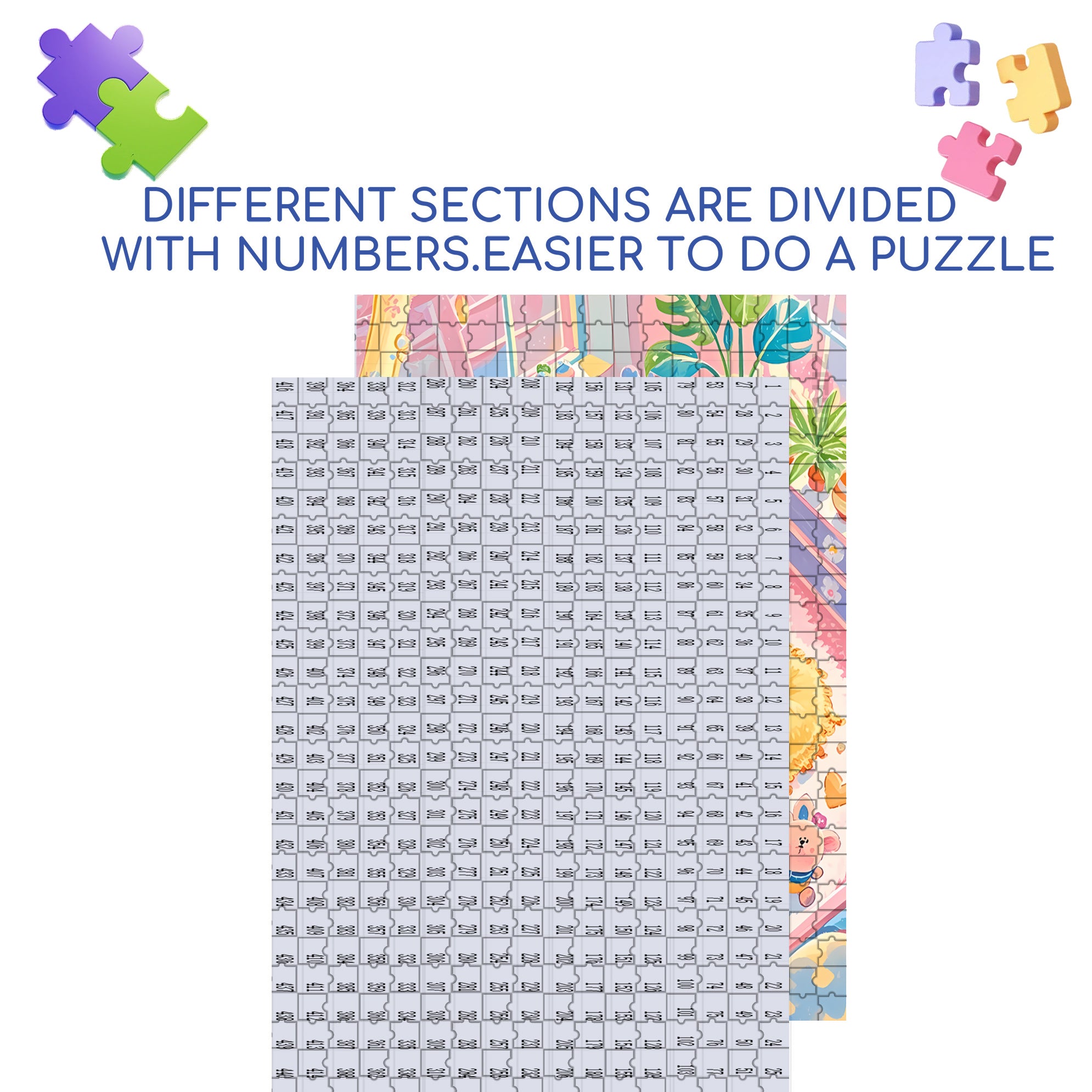 Star 500pcs/1000pcs Jigsaw Puzzle, Scratch-Resistant, Interactive Family Game & Brain-Boosting DIY Decor, Perfect for Halloween, Christmas & New Year Gifts, Family Puzzle Game