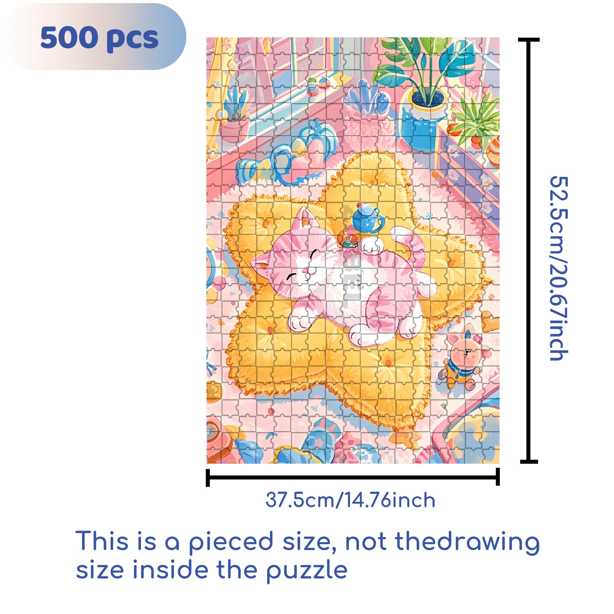 Star 500pcs/1000pcs Jigsaw Puzzle, Scratch-Resistant, Interactive Family Game & Brain-Boosting DIY Decor, Perfect for Halloween, Christmas & New Year Gifts, Family Puzzle Game