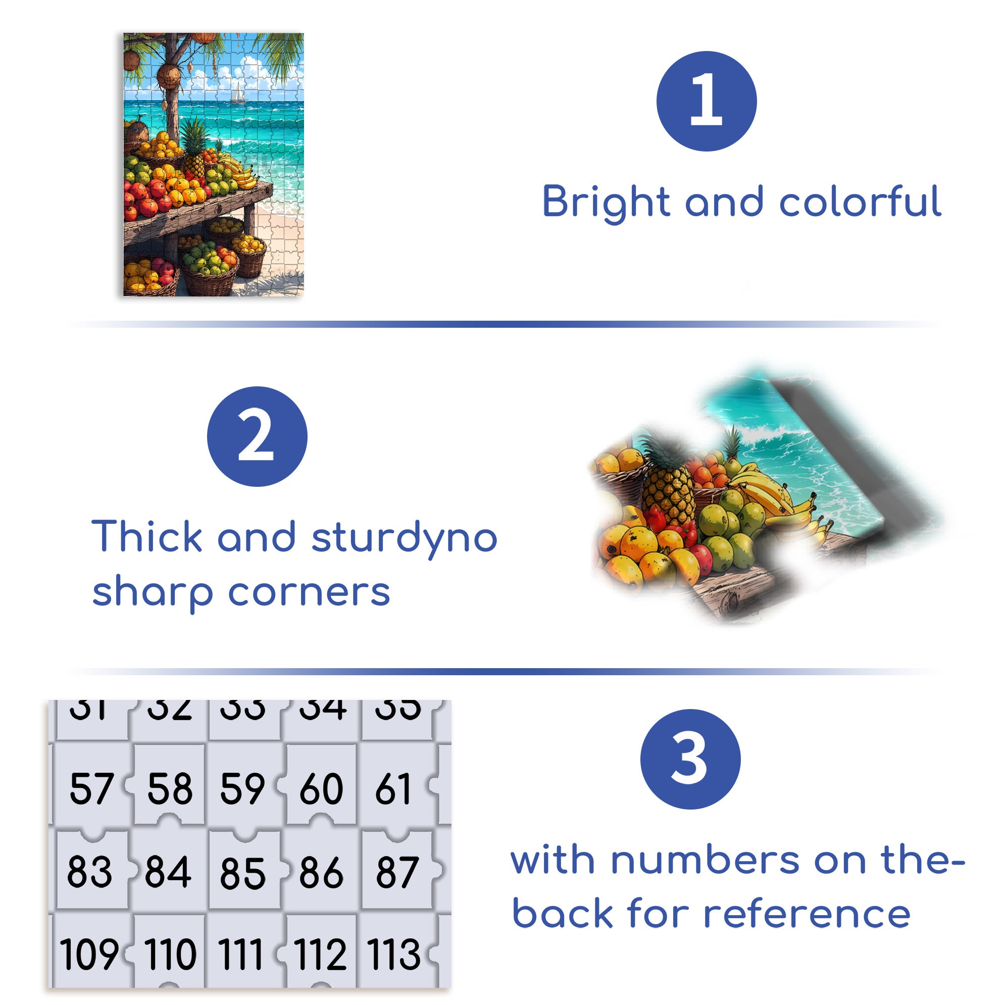 Summer 500pcs/1000pcs Jigsaw Puzzle, Scratch-Resistant, Interactive Family Game & Brain-Boosting DIY Decor, Perfect for Halloween, Christmas & New Year Gifts, Family Puzzle Game