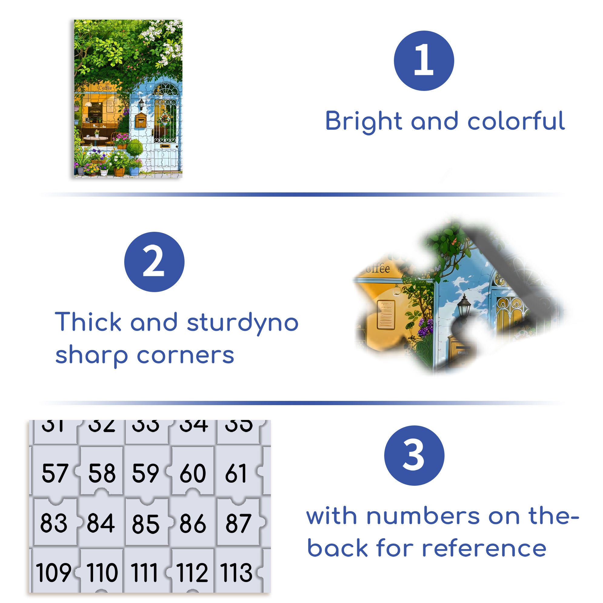Tranquility 500pcs/1000pcs Jigsaw Puzzle, Scratch-Resistant, Interactive Family Game & Brain-Boosting DIY Decor, Perfect for Halloween, Christmas & New Year Gifts, Family Puzzle Game