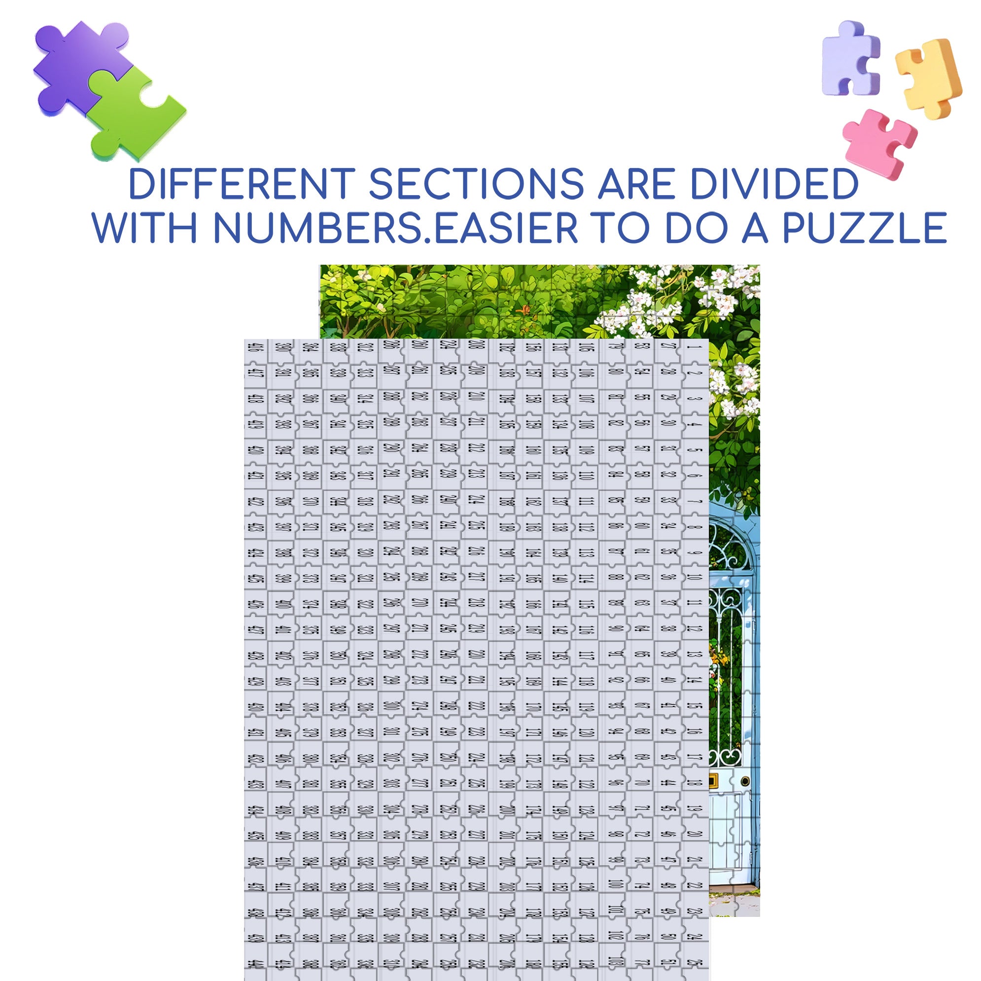 Tranquility 500pcs/1000pcs Jigsaw Puzzle, Scratch-Resistant, Interactive Family Game & Brain-Boosting DIY Decor, Perfect for Halloween, Christmas & New Year Gifts, Family Puzzle Game