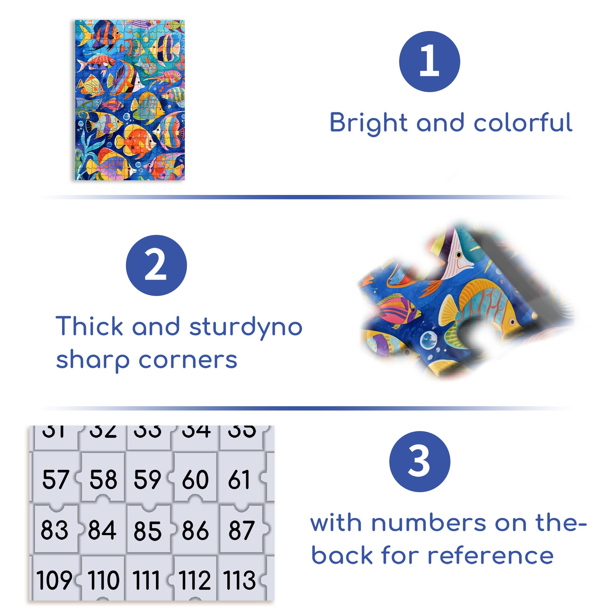 Under Water World 500pcs/1000pcs Jigsaw Puzzle, Scratch-Resistant, Interactive Family Game & Brain-Boosting DIY Decor, Perfect for Halloween, Christmas & New Year Gifts, Family Puzzle Game