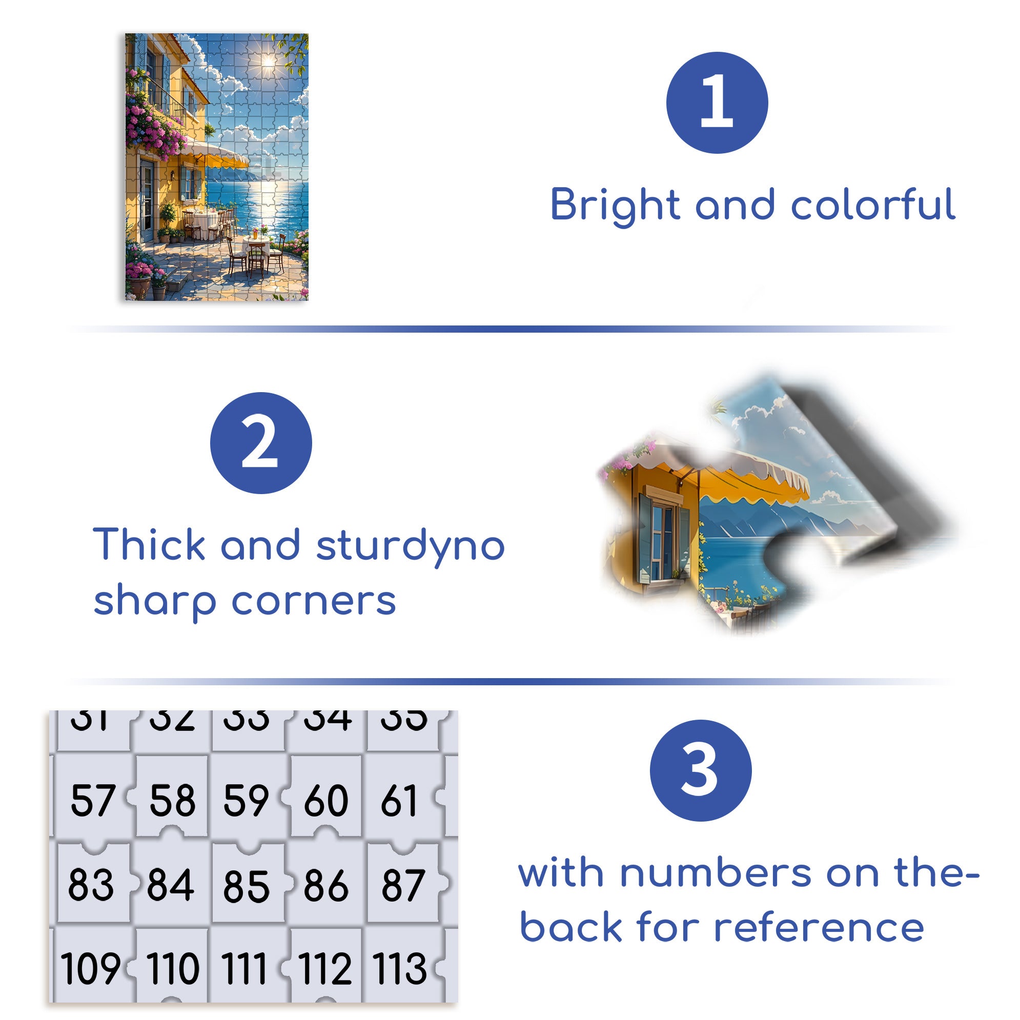 Bright Sunshine 500pcs/1000pcs Jigsaw Puzzle, Scratch-Resistant, Paper Material, Interactive Family Game & Brain-Boosting DIY Decor, Perfect for Halloween, Christmas & New Year Gifts, Family Puzzle Game