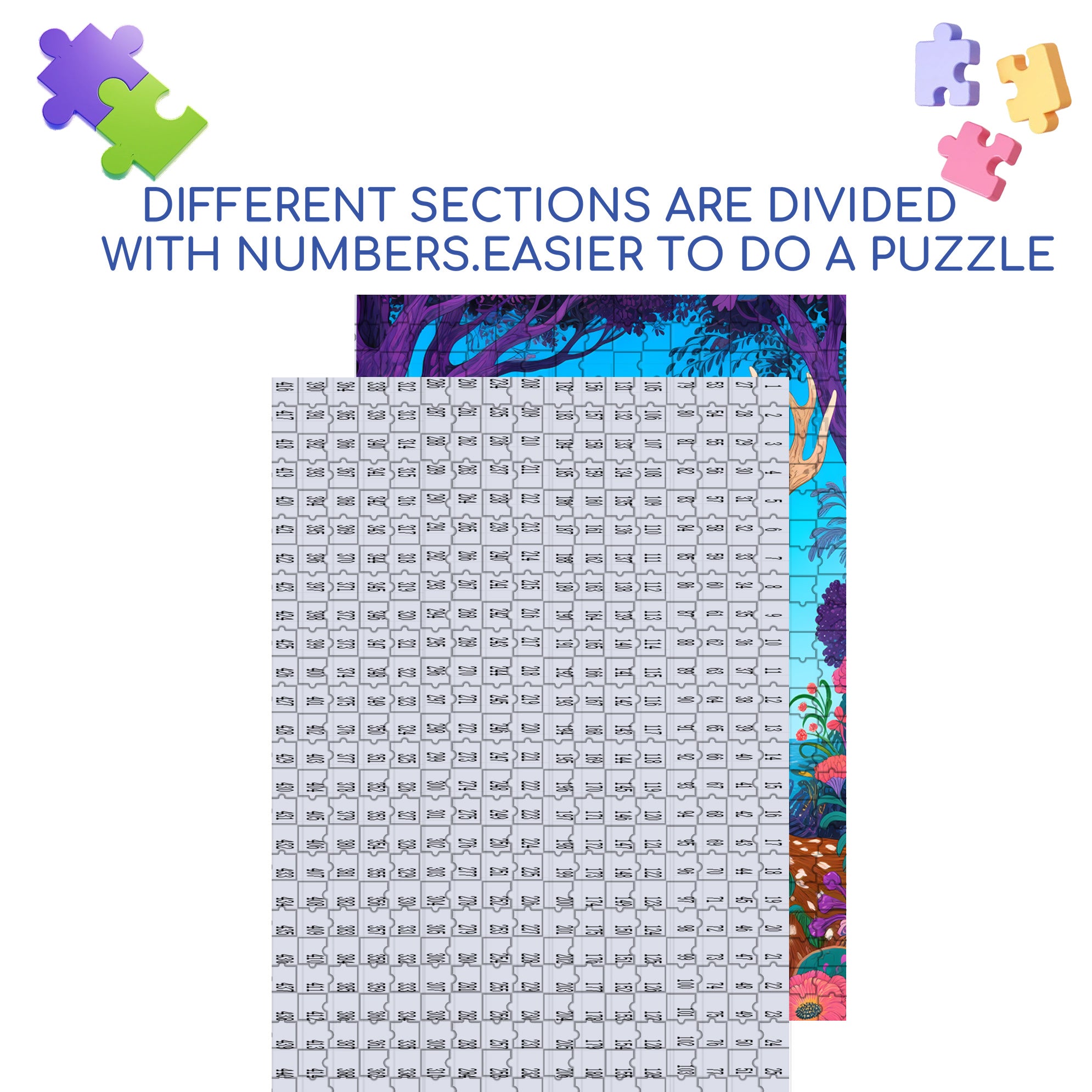 Buck 500pcs/1000pcs Jigsaw Puzzle, Scratch-Resistant, Paper Material, Interactive Family Game & Brain-Boosting DIY Decor, Perfect for Halloween, Christmas & New Year Gifts, Family Puzzle Game