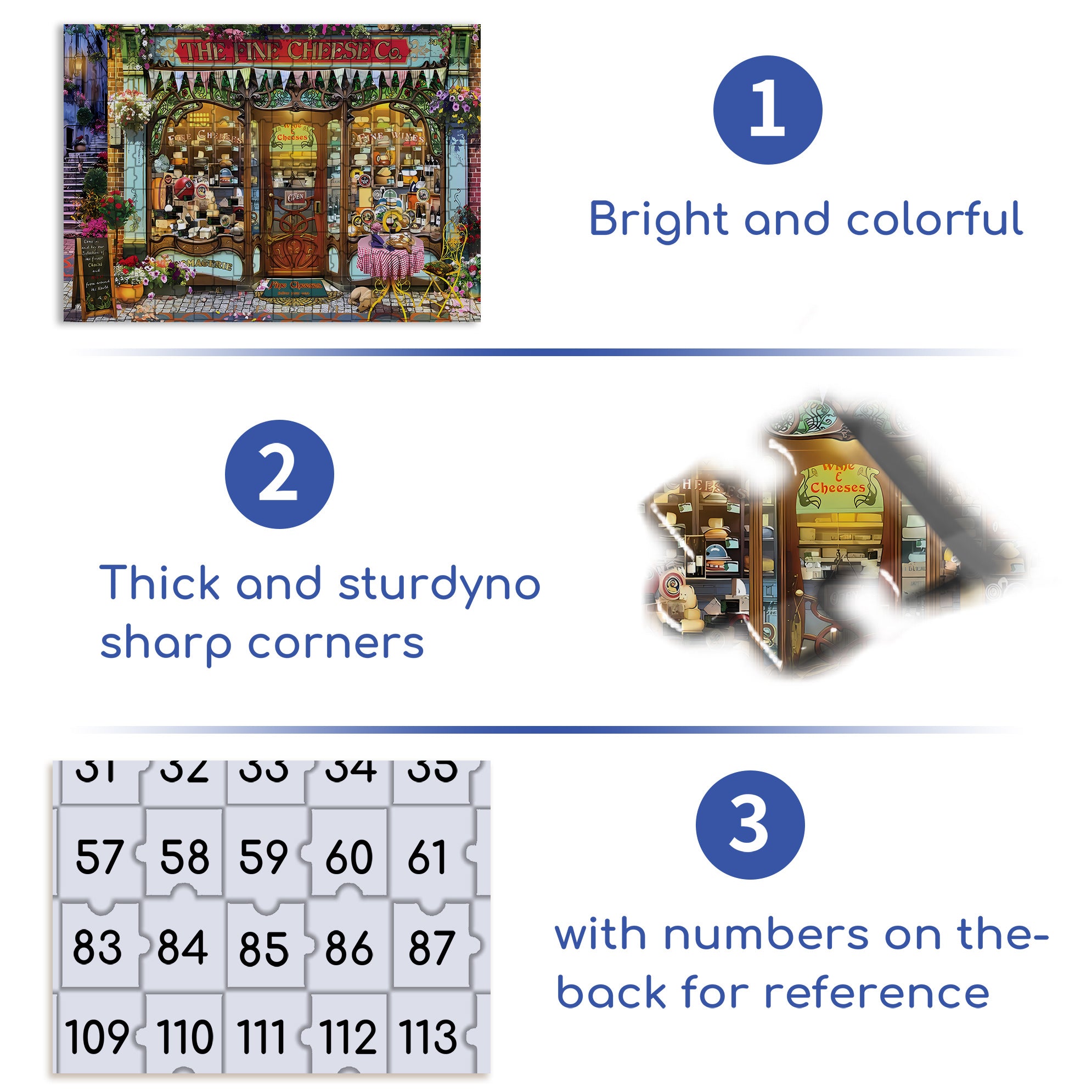 Cheese 500pcs/1000pcs Jigsaw Puzzle, Scratch-Resistant, Paper Material, Interactive Family Game & Brain-Boosting DIY Decor, Perfect for Halloween, Christmas & New Year Gifts, Family Puzzle Game