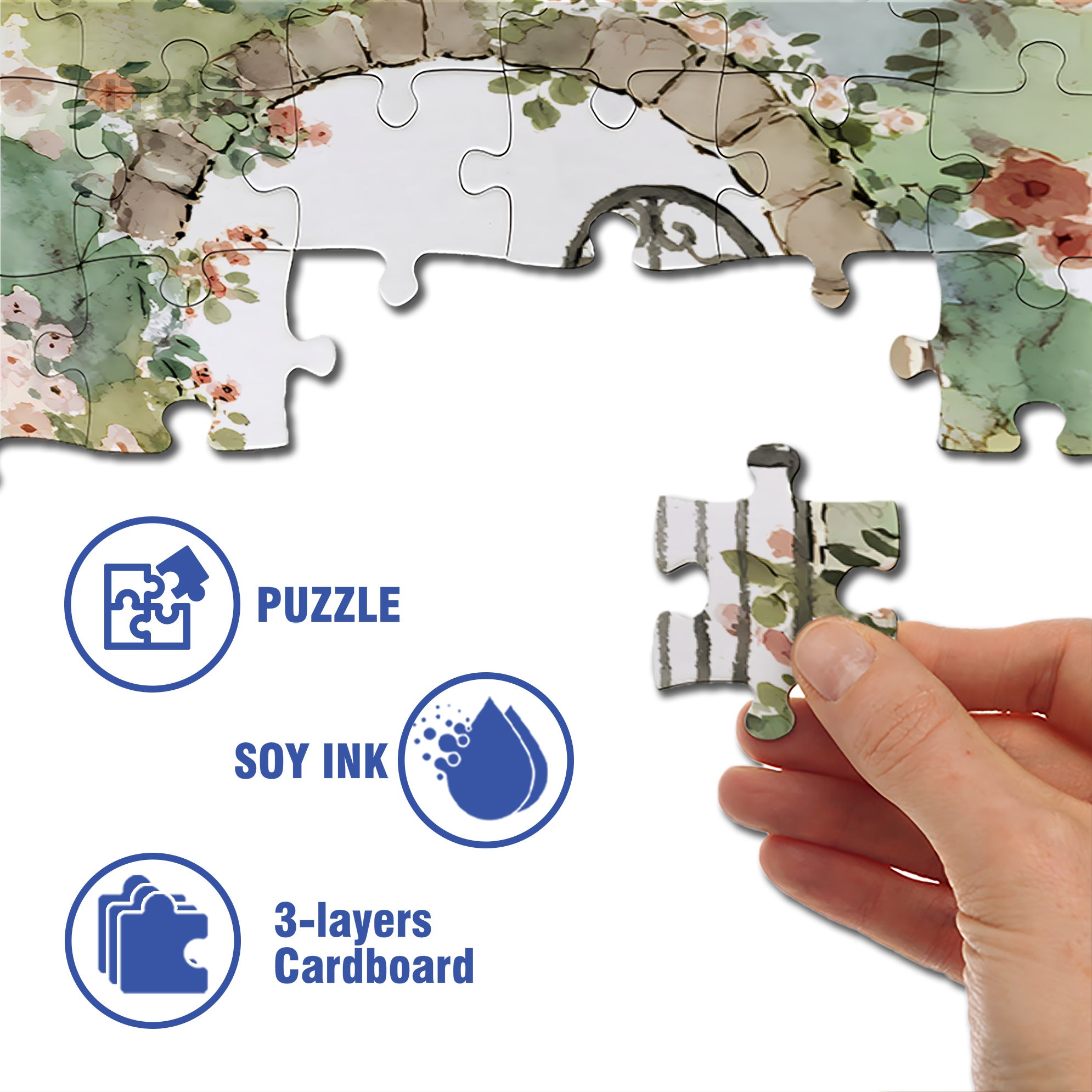 Childhood 500pcs/1000pcs Jigsaw Puzzle, Scratch-Resistant, Paper Material, Interactive Family Game & Brain-Boosting DIY Decor, Perfect for Halloween, Christmas & New Year Gifts, Family Puzzle Game
