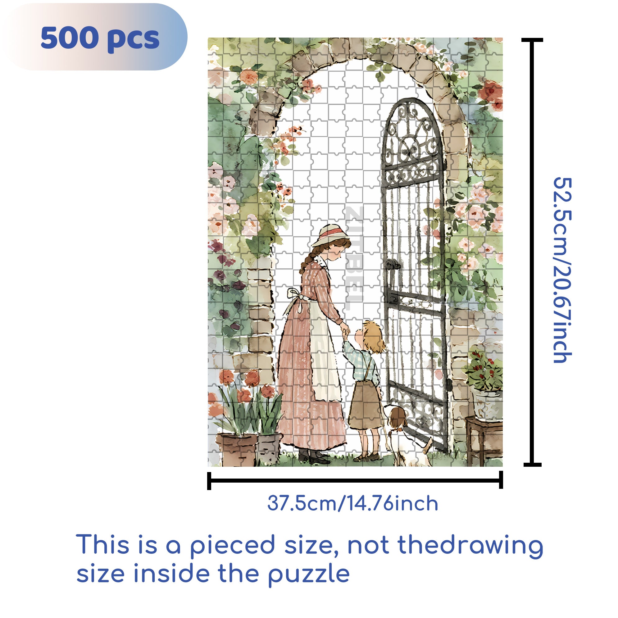 Childhood 500pcs/1000pcs Jigsaw Puzzle, Scratch-Resistant, Paper Material, Interactive Family Game & Brain-Boosting DIY Decor, Perfect for Halloween, Christmas & New Year Gifts, Family Puzzle Game